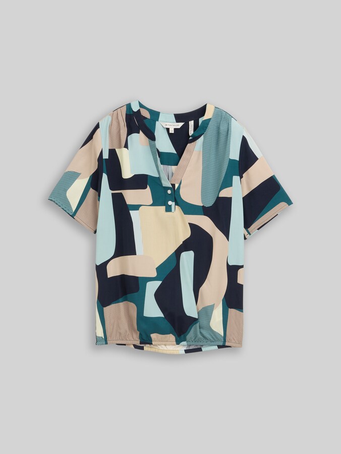 Chemisier à motifs par Women, abstract stripe print
