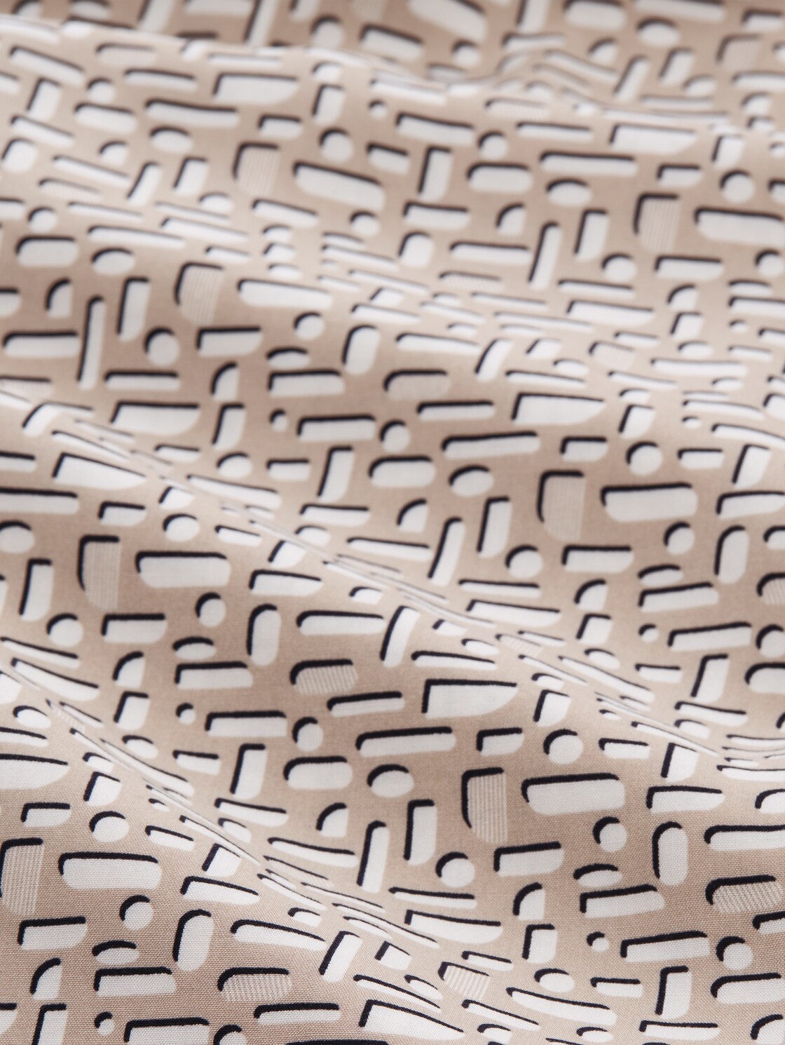 Bluse mit Muster - soft taupe geometric minimal - Material-Ansicht