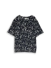 Nicht ausgewählt, Bluse mit Muster von Tom Tailor, blau