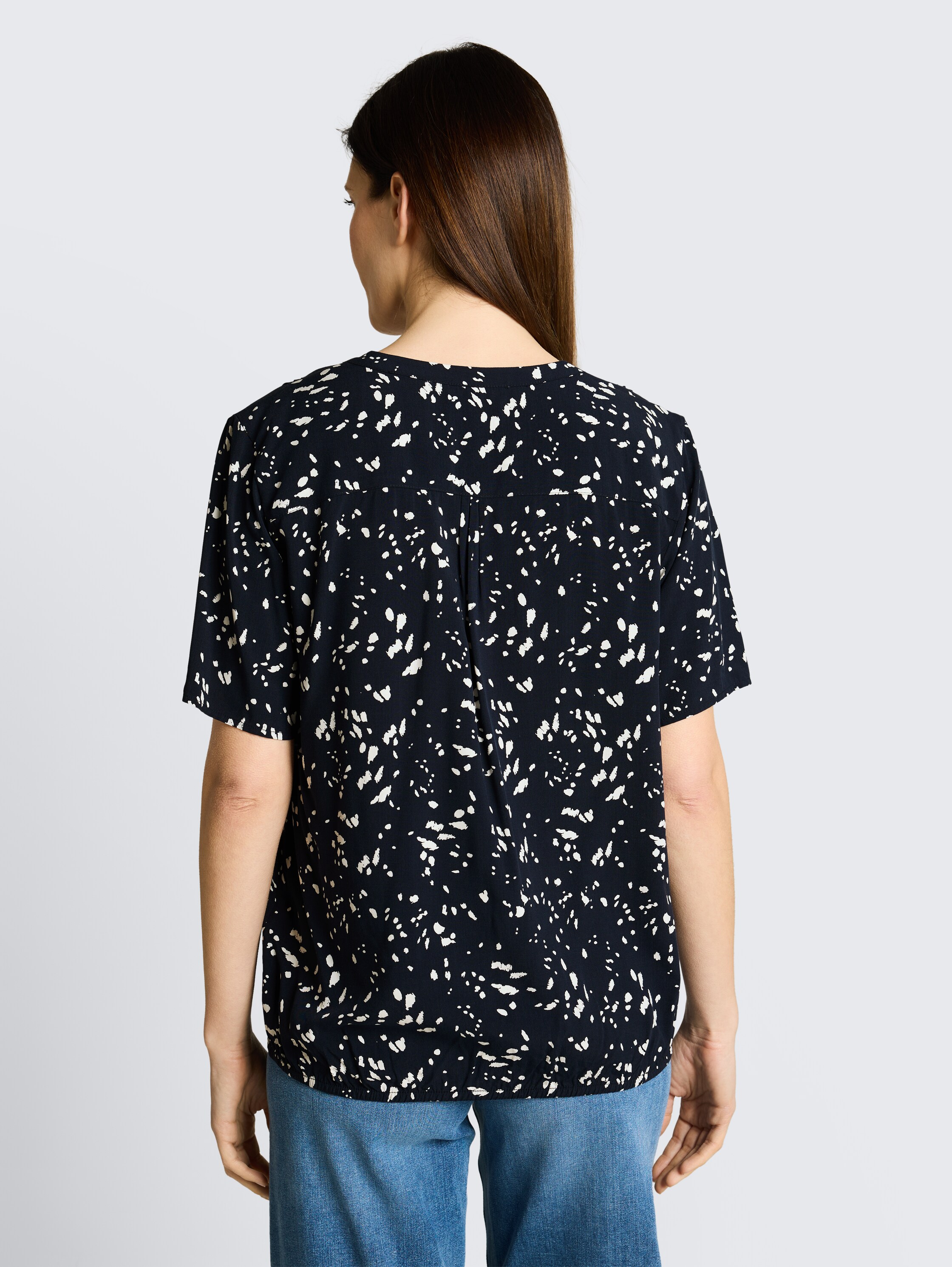 Patterned blouse - navy_dot - 