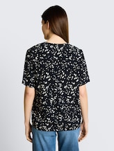 Blouse à motifs - navy dot - Découpe Vue arrière du modèle