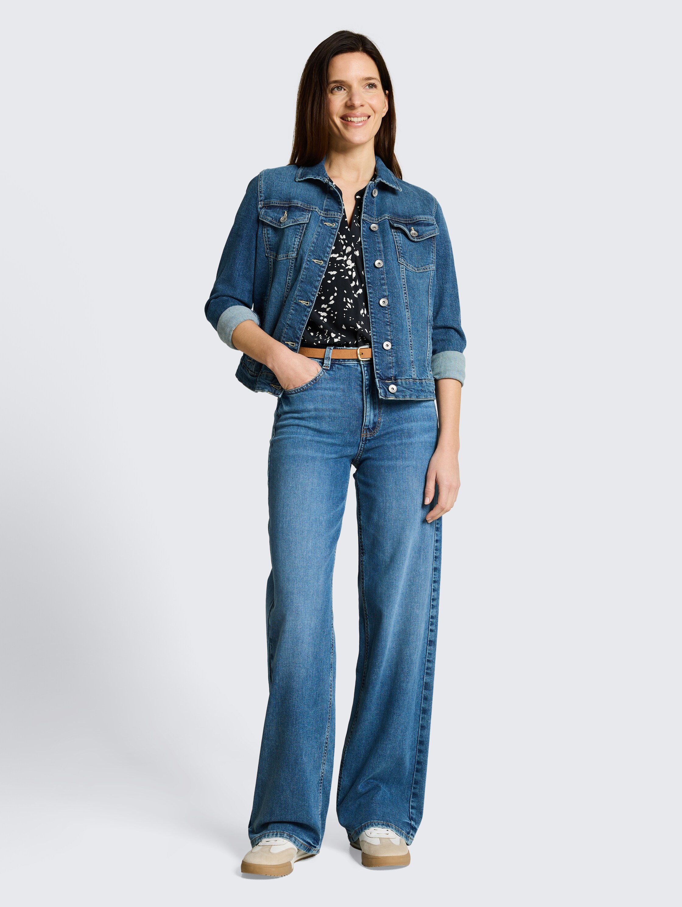 Patterned blouse - navy_dot - 