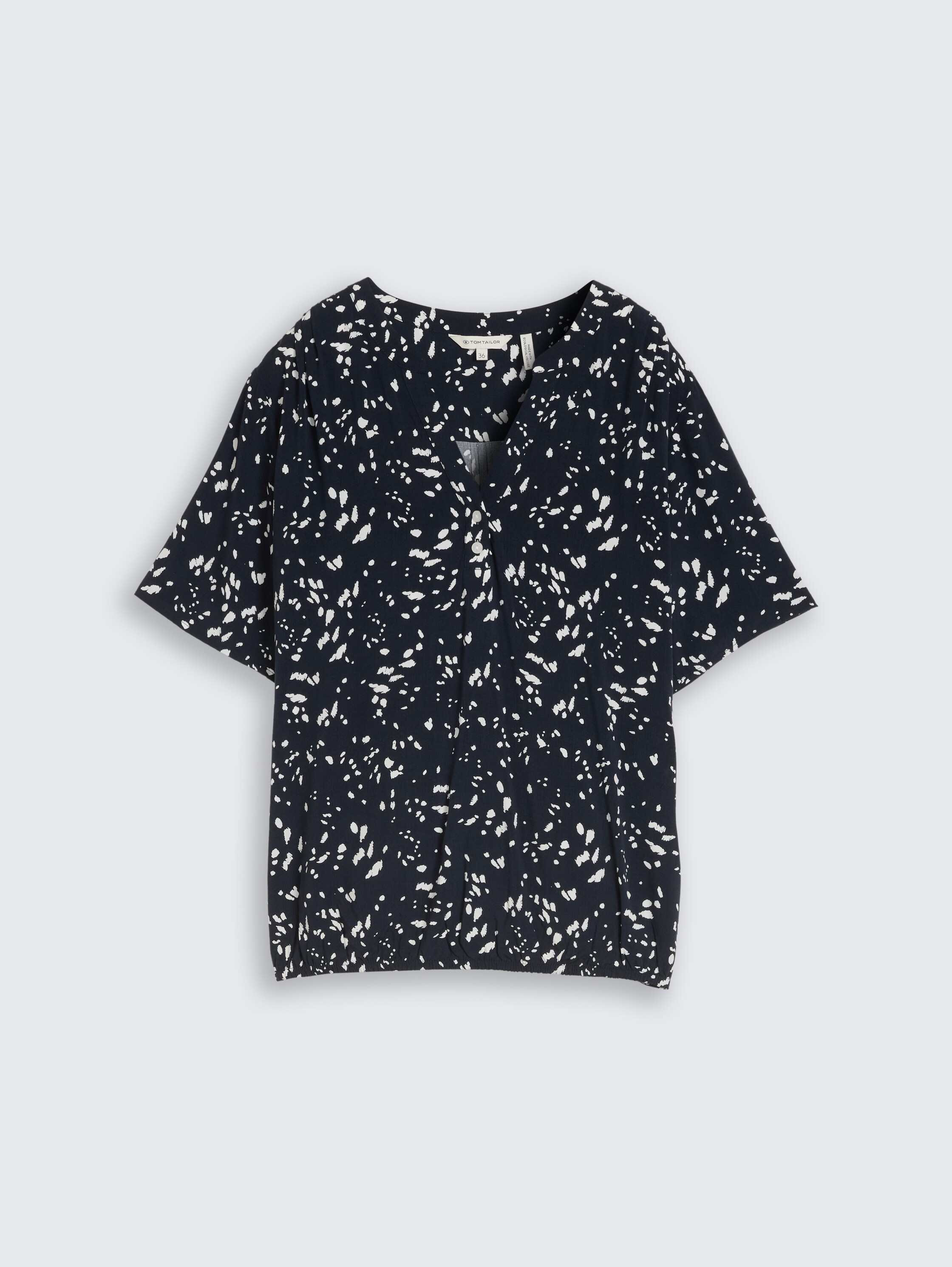 Patterned blouse - navy_dot - 
