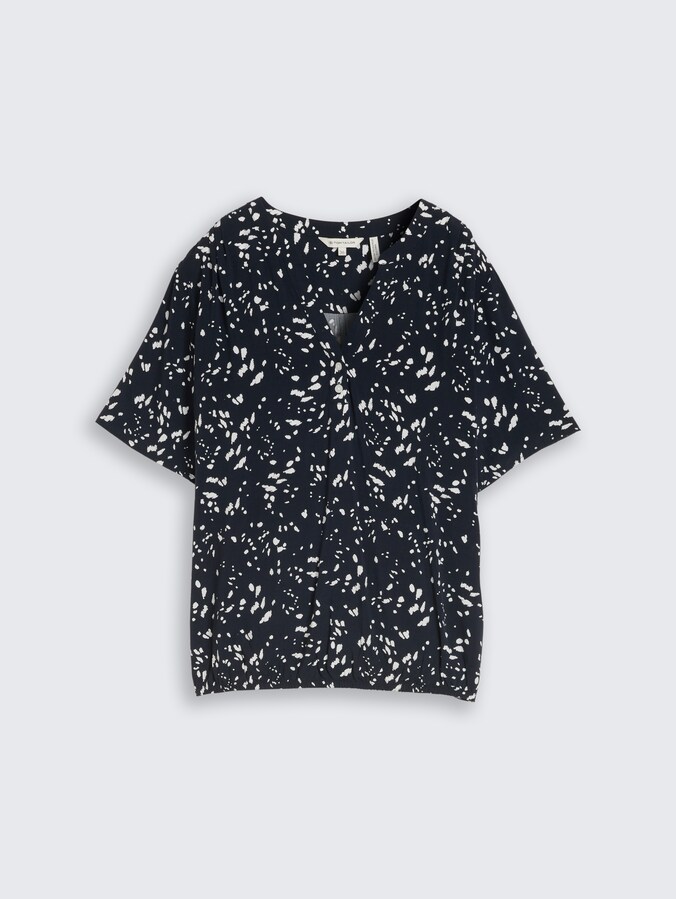 Bluse mit Muster von Women, navy dot