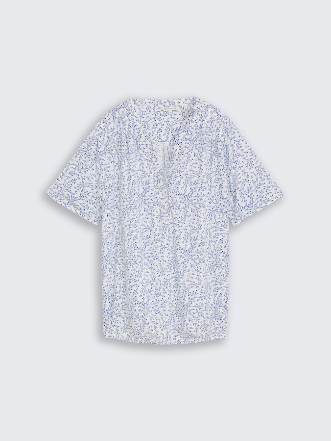 Blouse à motifs par Women, white small leaves design