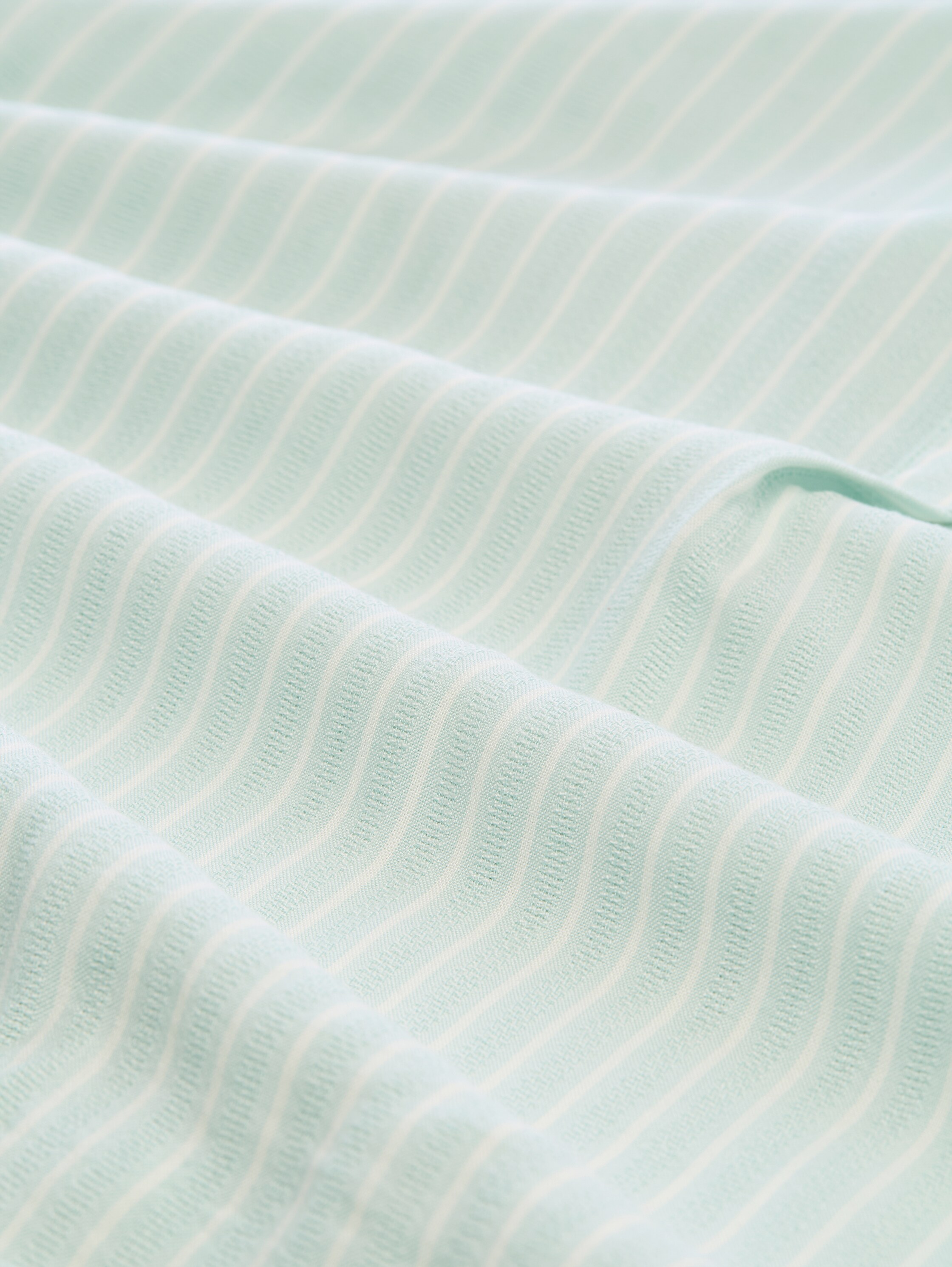 Losvallende blouse met streepjespatroon - blue_haze_white_stripe - 