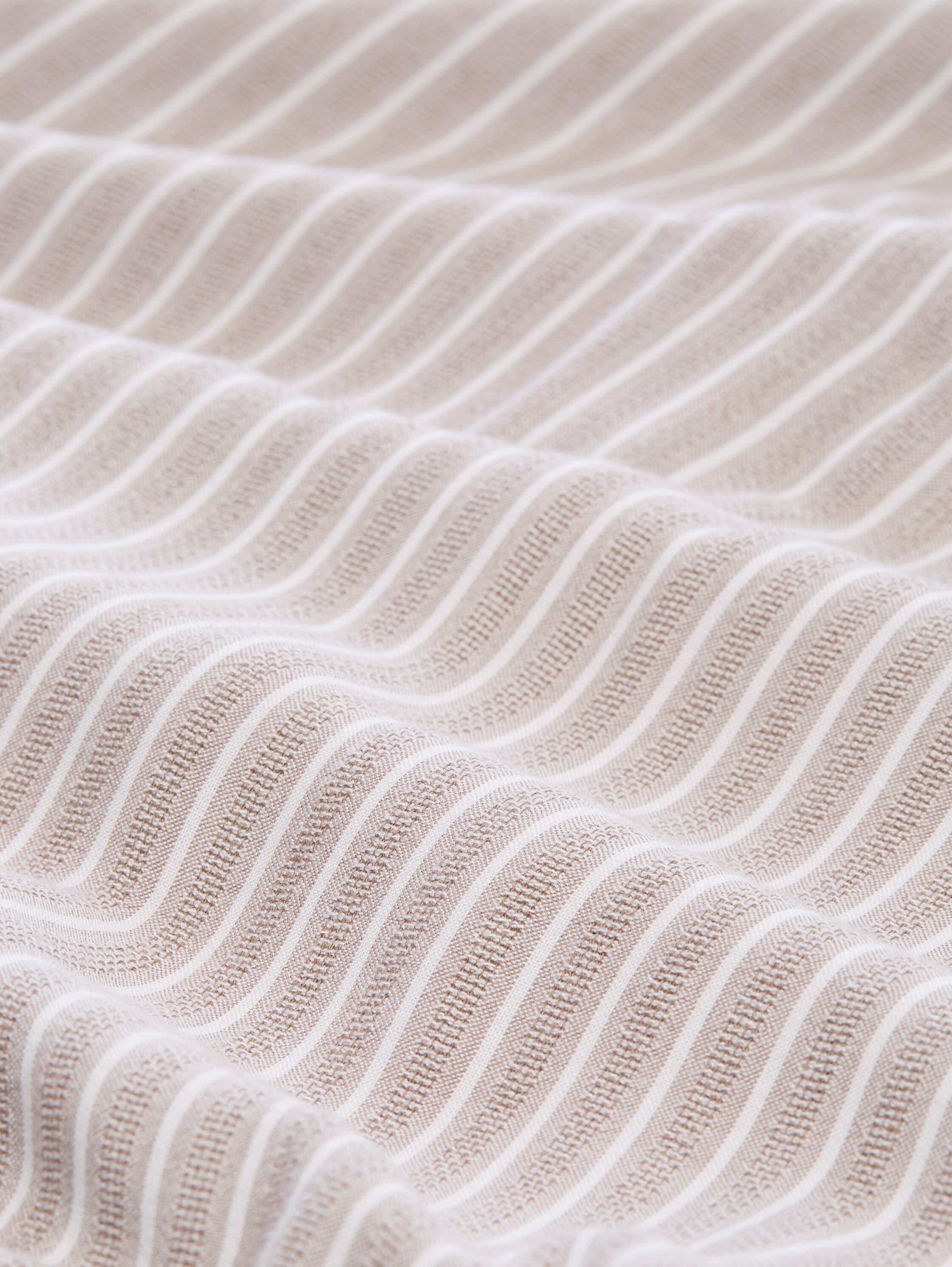 Loose Fit Bluse mit Streifenmuster - taupe_grey_white_stripe - 