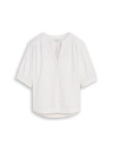 Not Selected, Cotton blouse by Tom Tailor, white