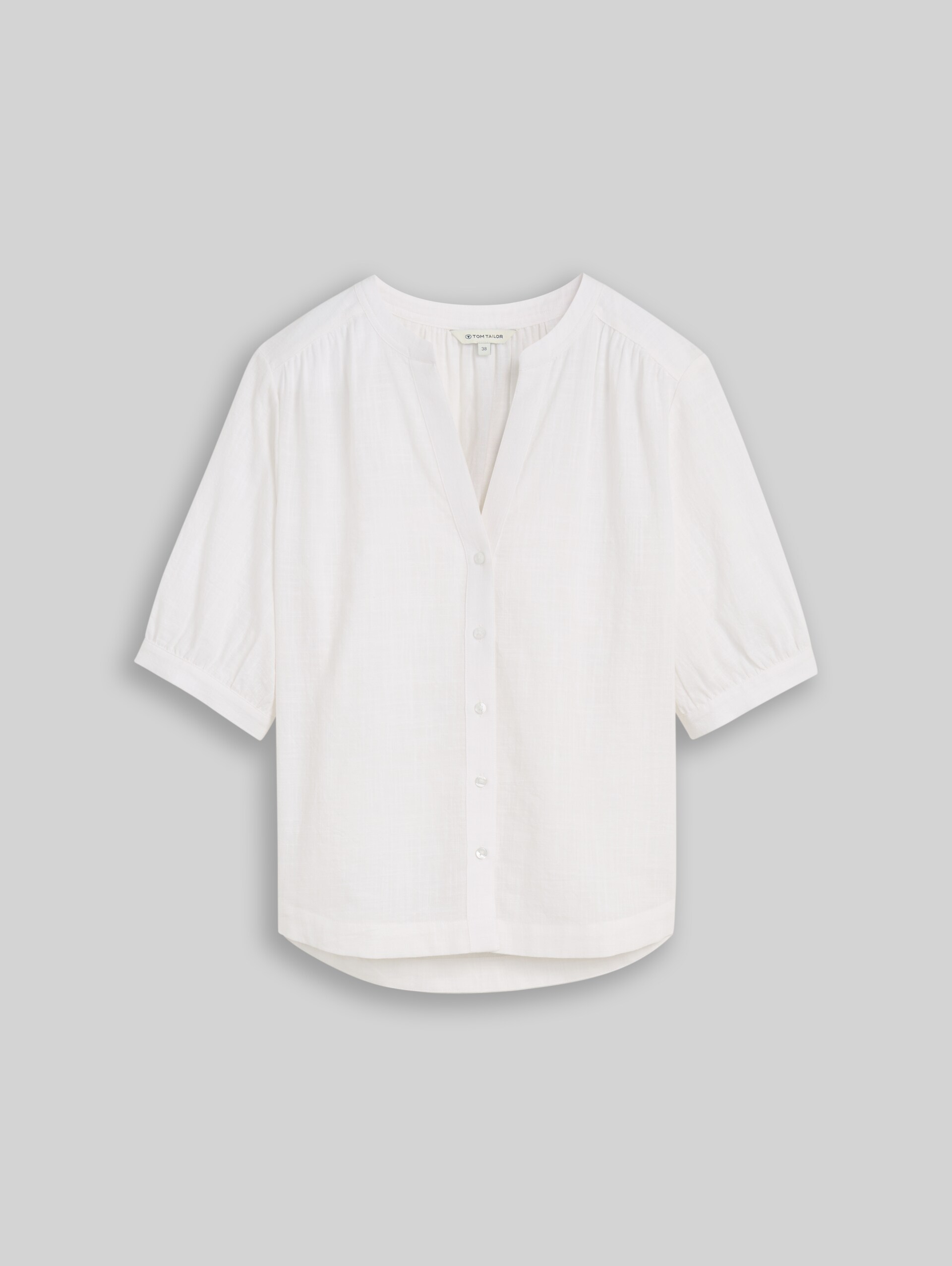 Cotton blouse - White - Front product view