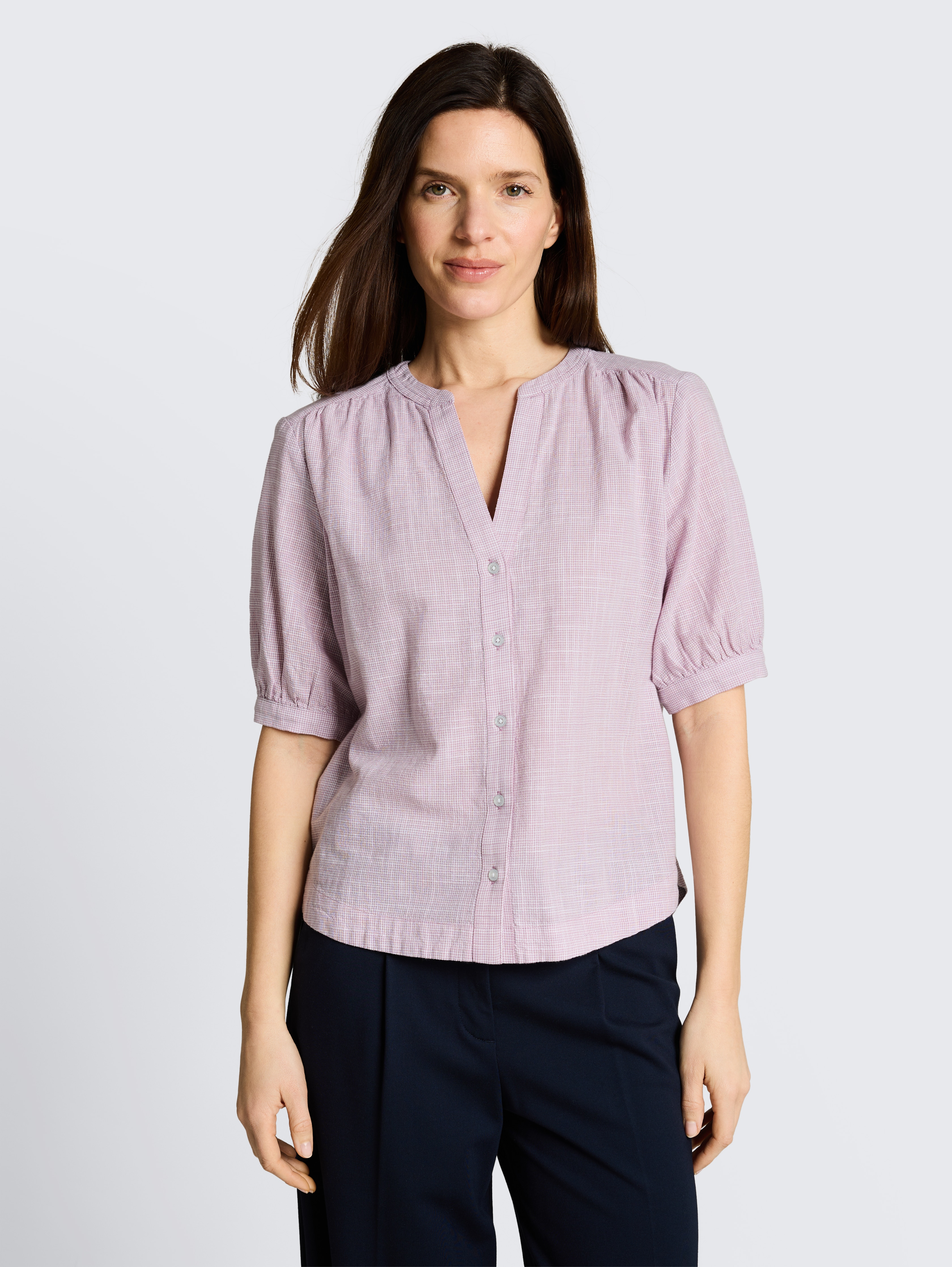 Bluse aus Baumwolle von Women, light elderberry