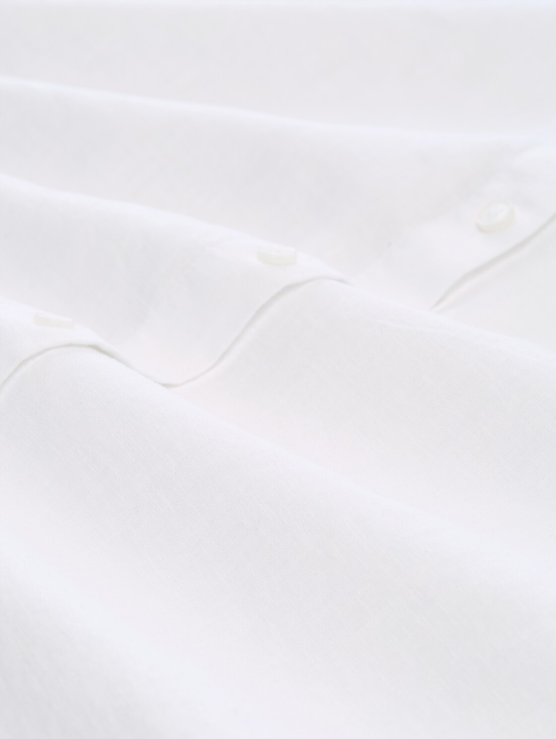 Loose Fit Bluse mit Leinenanteil - White - Material-Ansicht