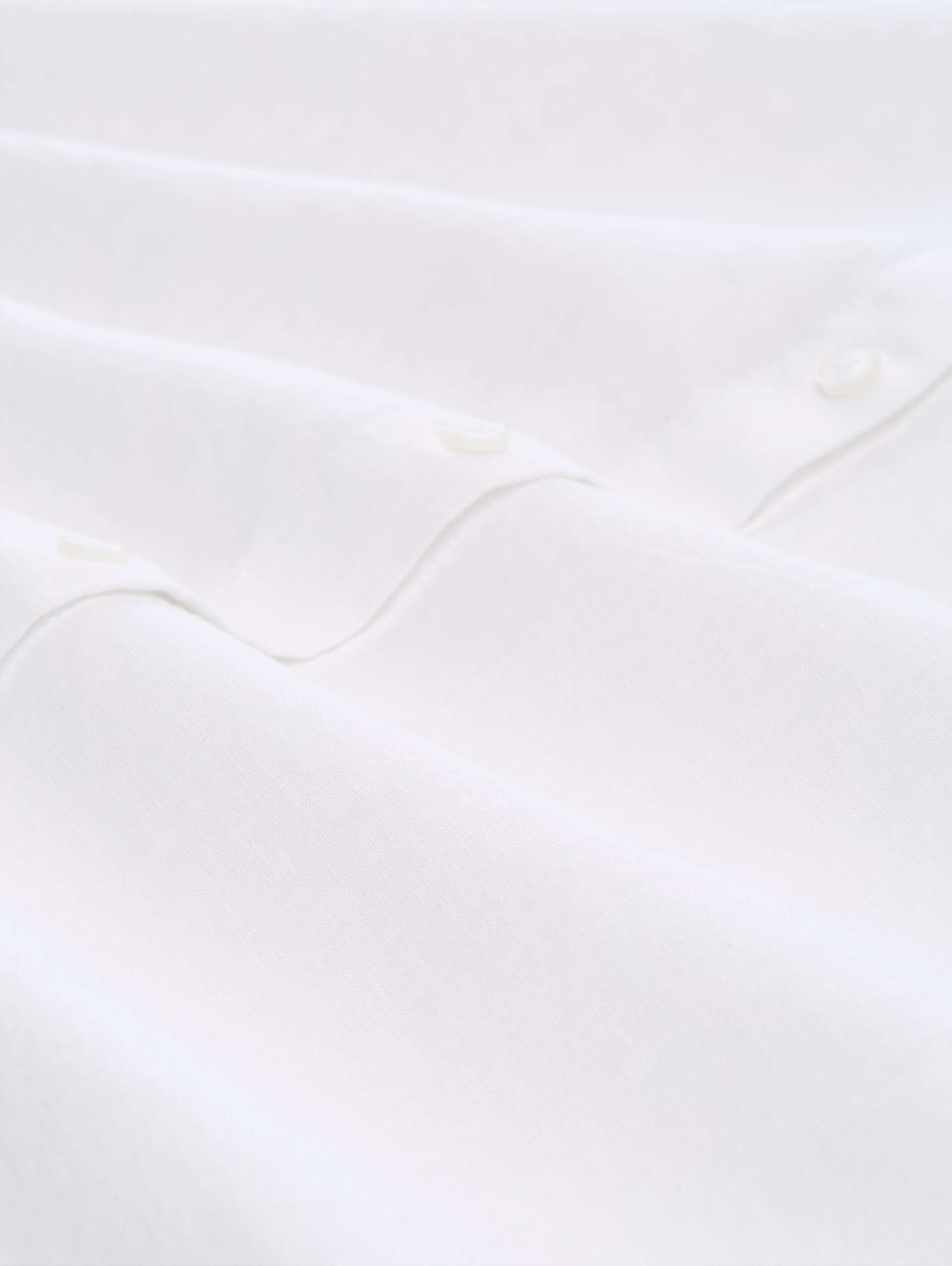 Loose Fit Bluse mit Leinenanteil - White - Material-Ansicht