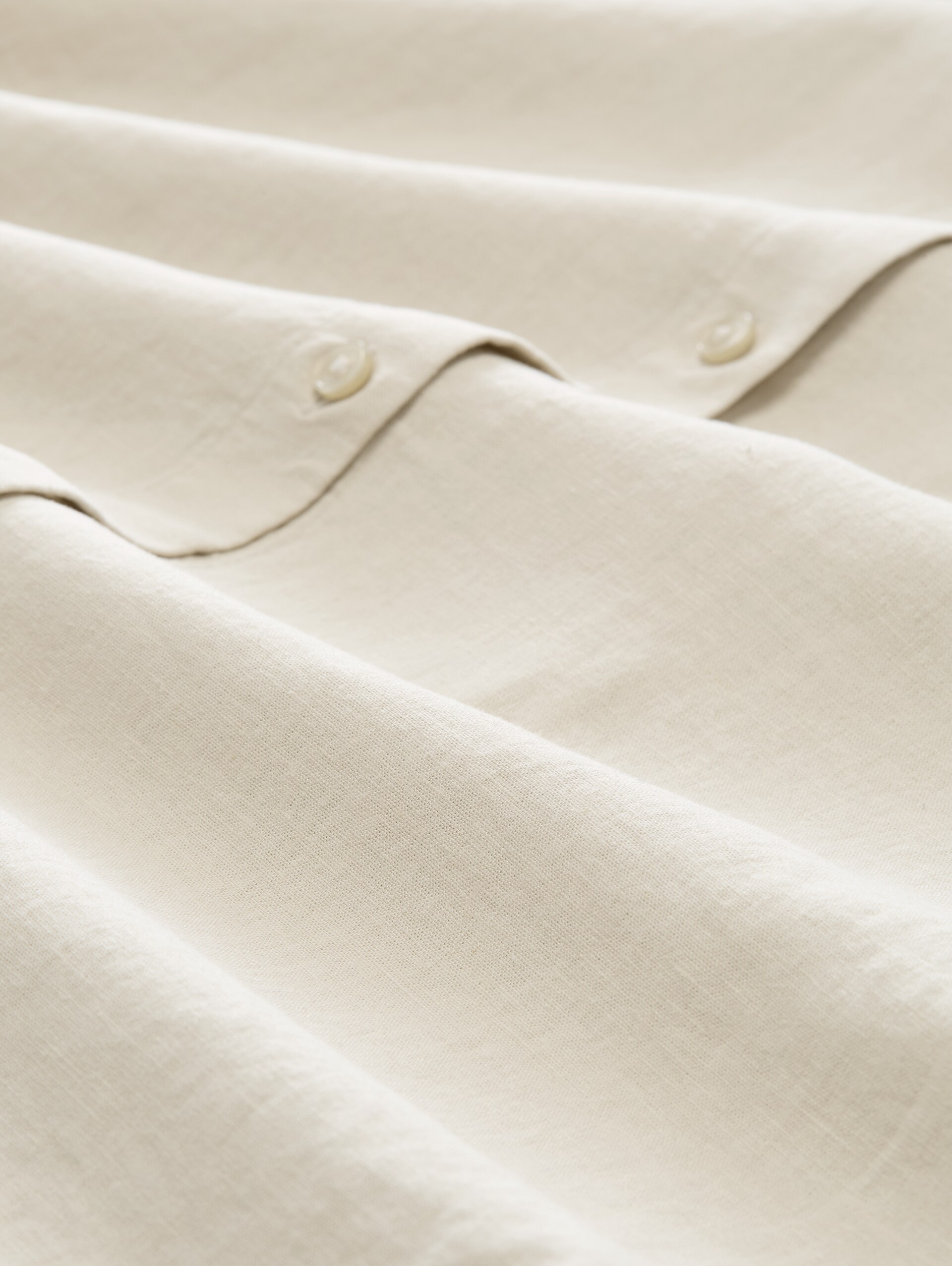 Loose Fit Bluse mit Leinenanteil - sand stone beige - Material-Ansicht