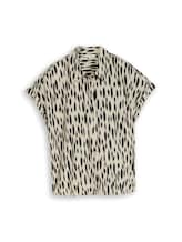 Ausgewählt, Loose Fit Bluse mit Leinenanteil von Tom Tailor, beige