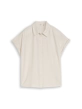 Nicht ausgewählt, Loose Fit Bluse mit Leinenanteil von Tom Tailor, beige