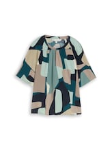 Ausgewählt, Bluse mit Muster von Tom Tailor, grün