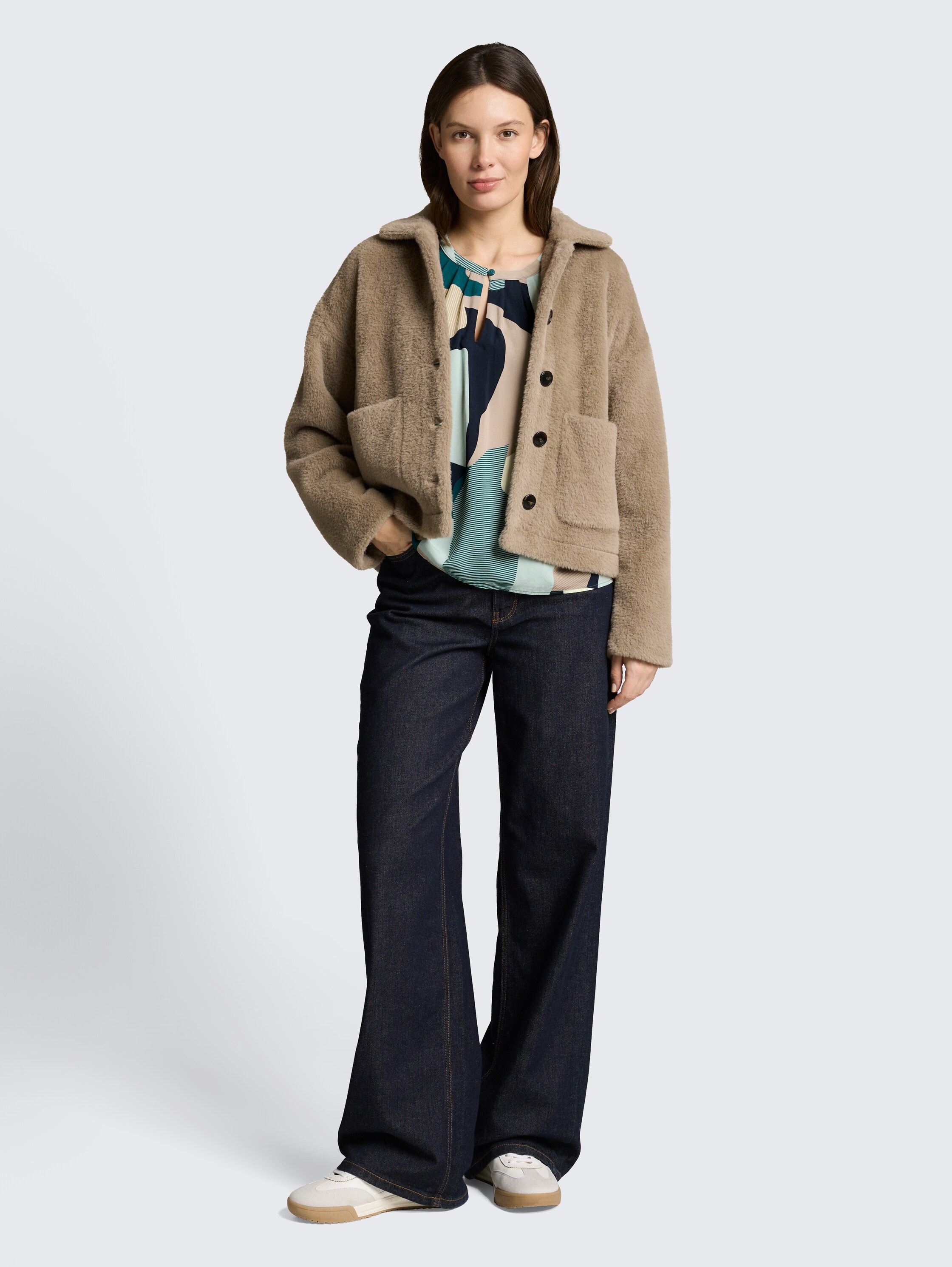 Patterned blouse - abstract_stripe_print - 