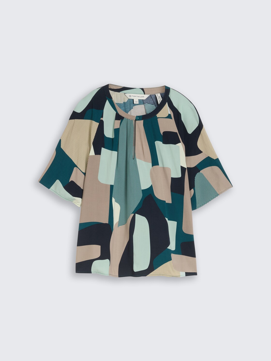 Bluse mit Muster - abstract stripe print - Vorder-Produkt-Ansicht