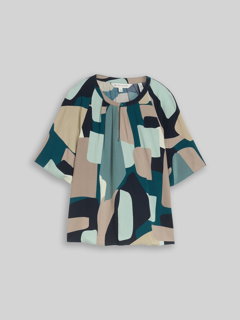Patterned blouse by Women, abstract stripe print