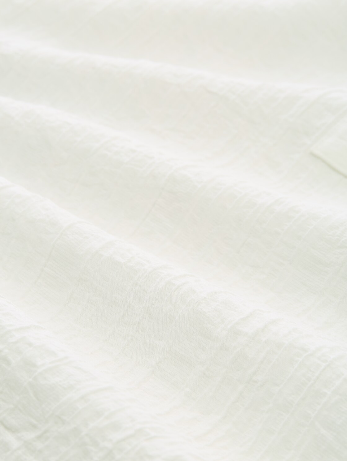 Crinkle Bluse mit Bindeband - Whisper White - Material-Ansicht