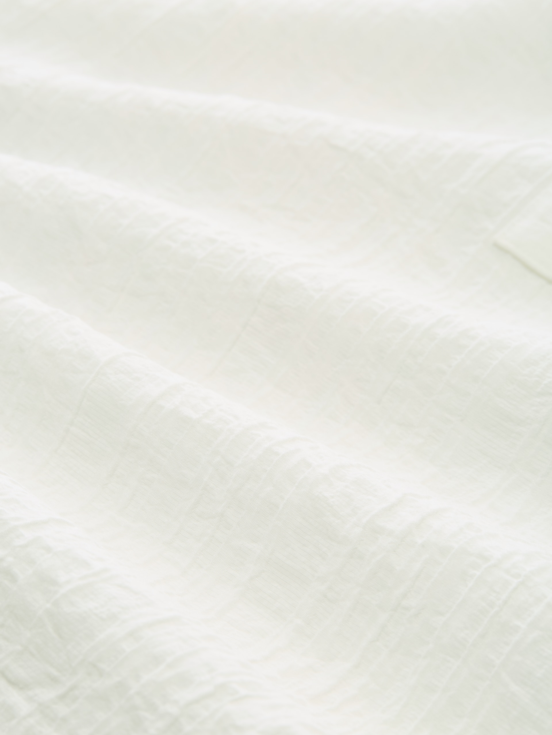 Crinkle Bluse mit Bindeband - Whisper White - Material-Ansicht