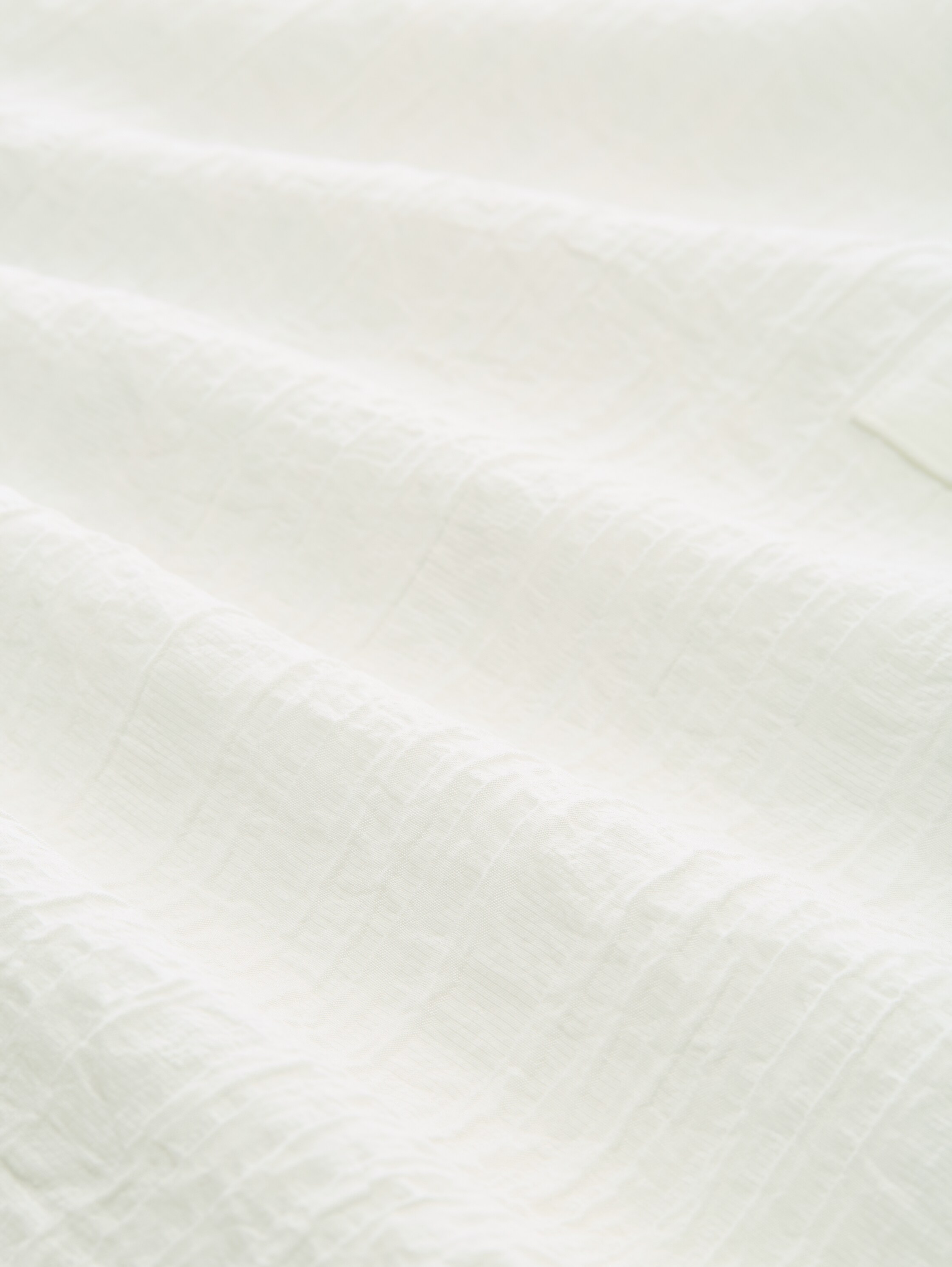 Chemisier froissé avec lien à nouer - Whisper White - Vue de la matière