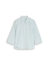 Ausgewählt, Popeline Hemdbluse mit 3/4-Arm von Tom Tailor, grün