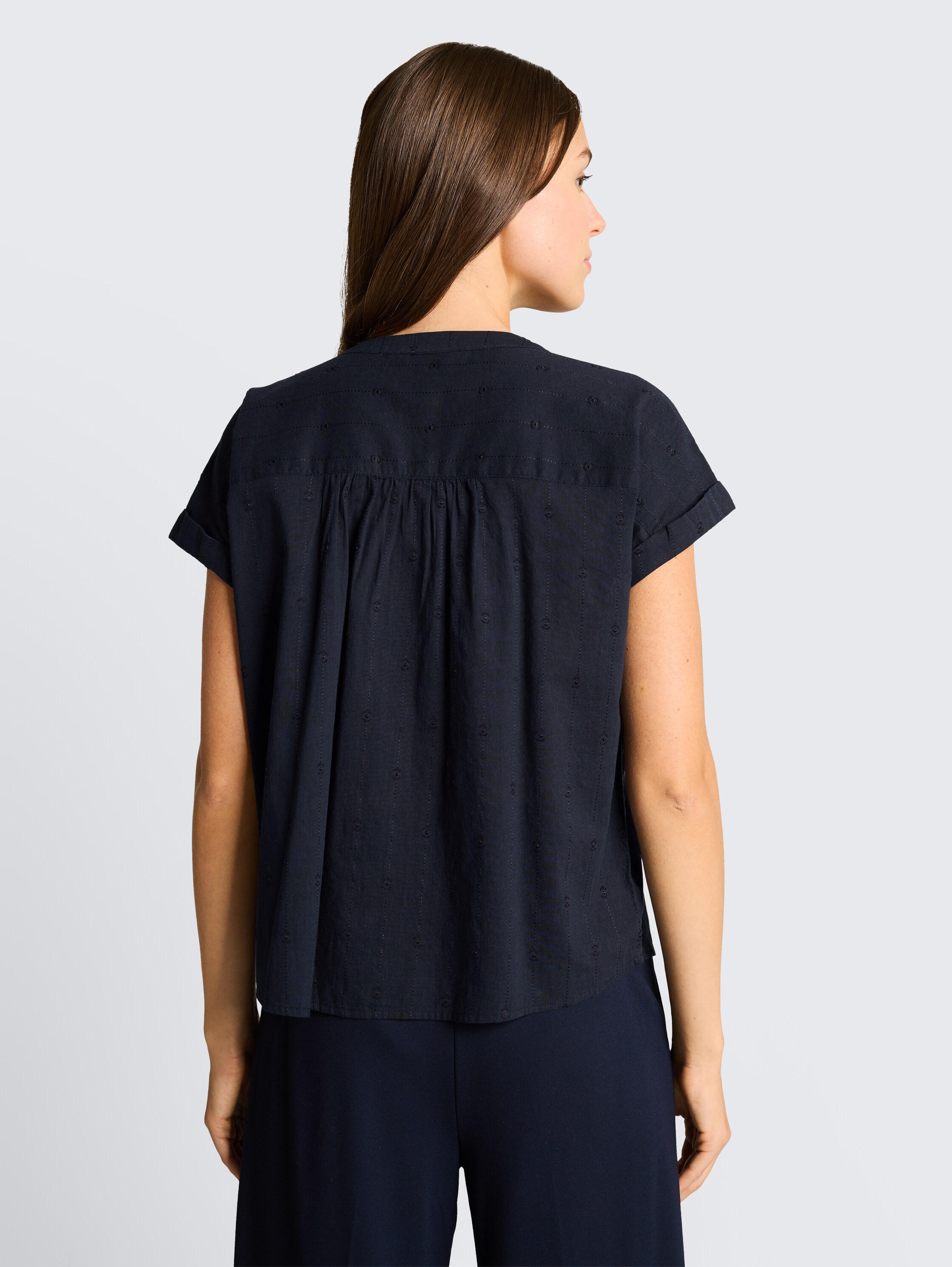 Loose Fit Blouse - sky_captain_blue_1 - 