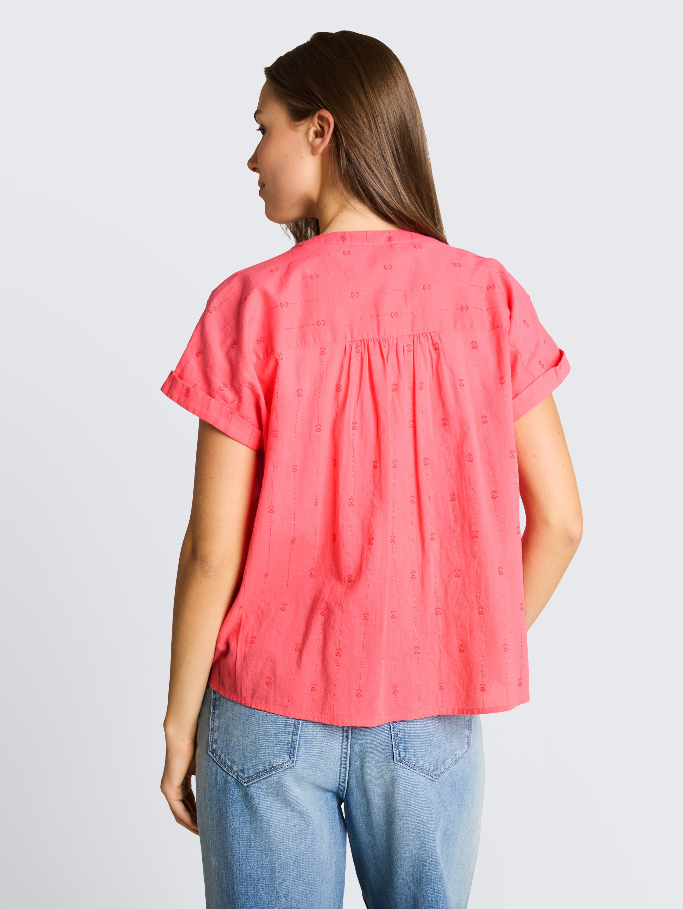 Loose-fit blouse - soft_coral_pink - 