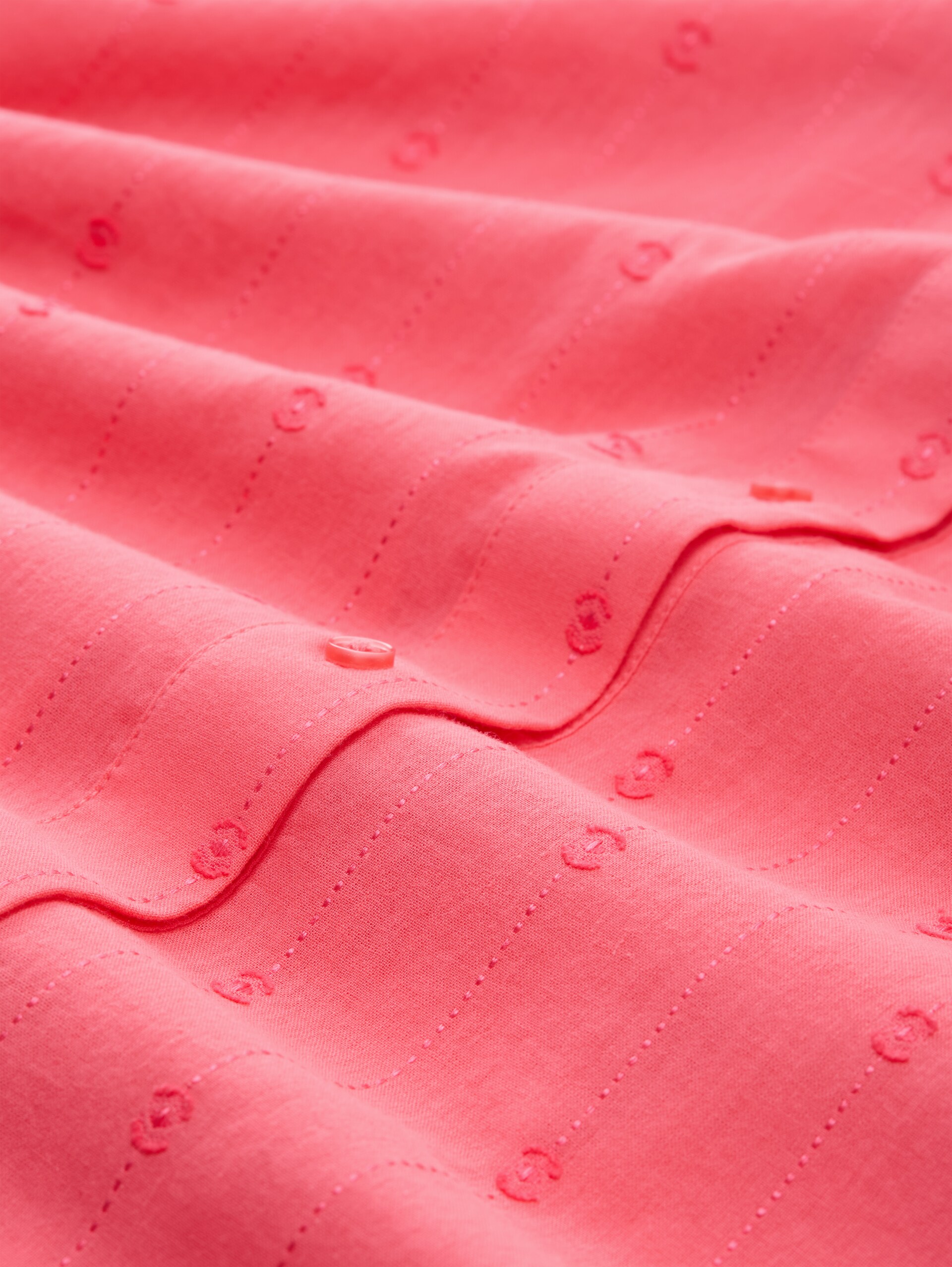 Loose Fit Bluse - soft coral pink - Material-Ansicht