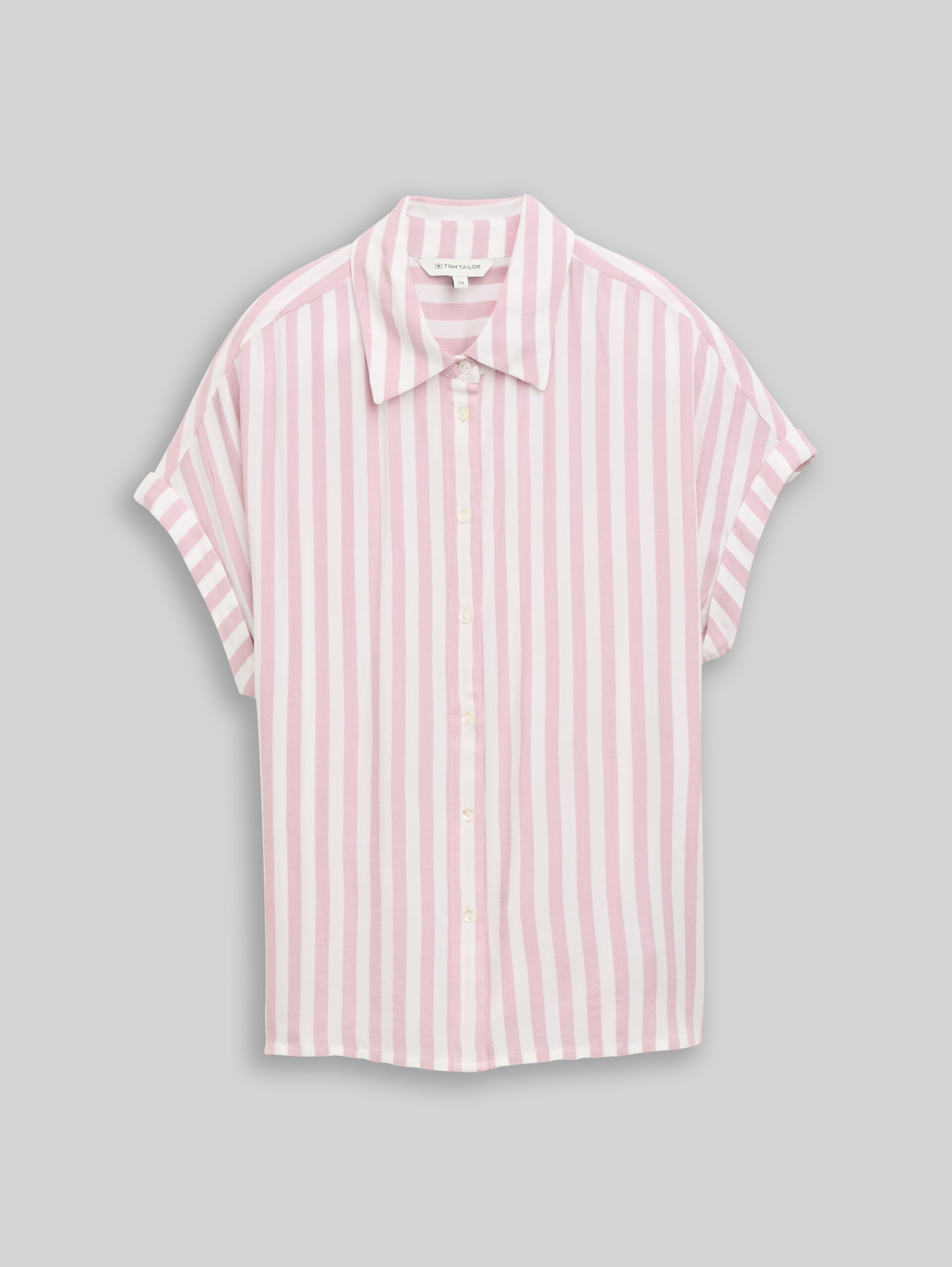 Blouse ample à rayures - light elderberry stripe - Vue de face du produit