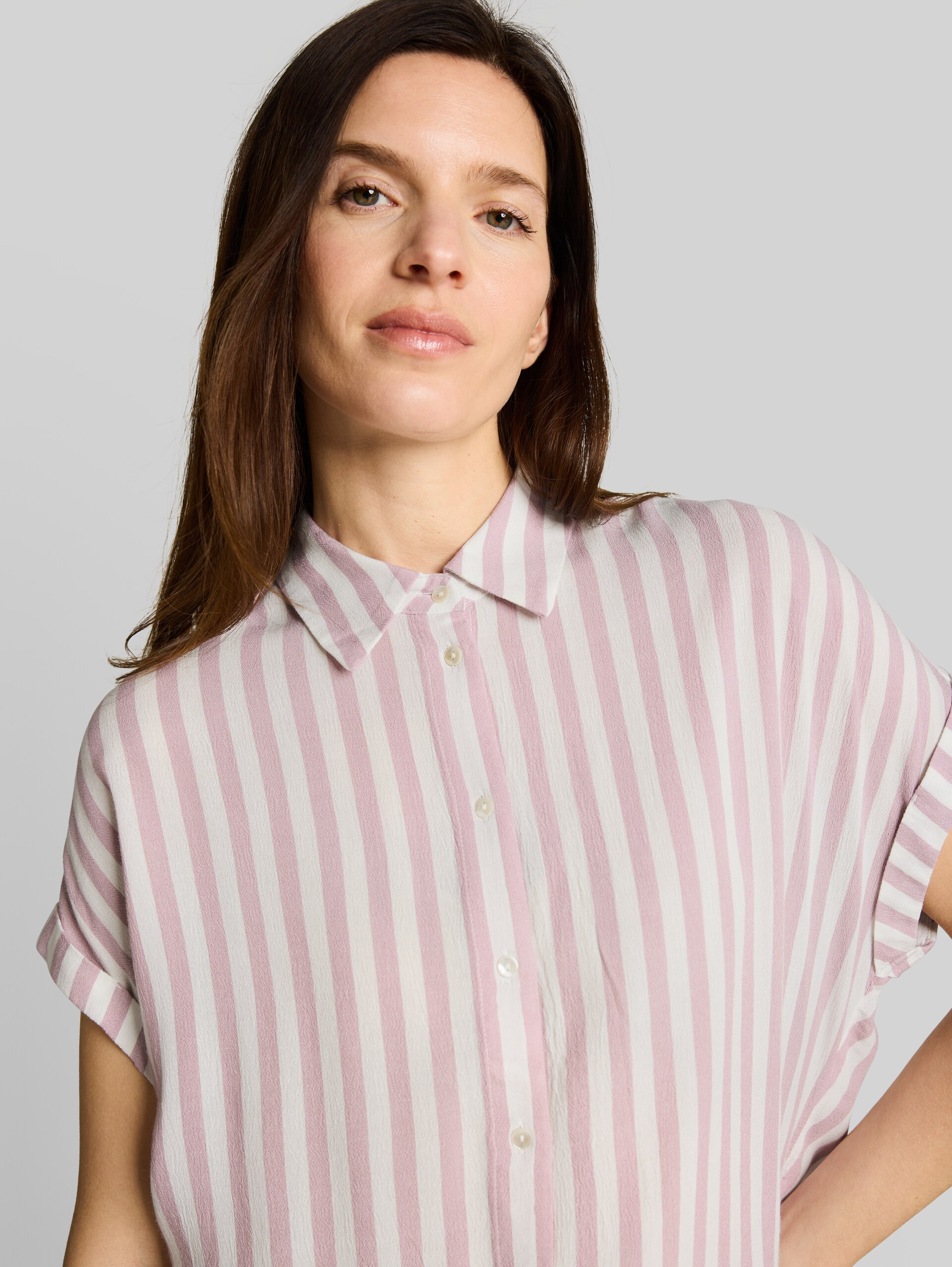 Blouse ample à rayures - light elderberry stripe - Vue détaillée du modèle