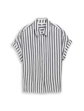 Nicht ausgewählt, Loose Fit Bluse mit Streifen von Tom Tailor, blau