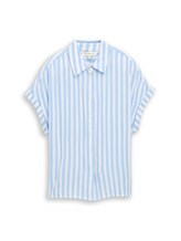 Ausgewählt, Loose Fit Bluse mit Streifen von Tom Tailor, blau