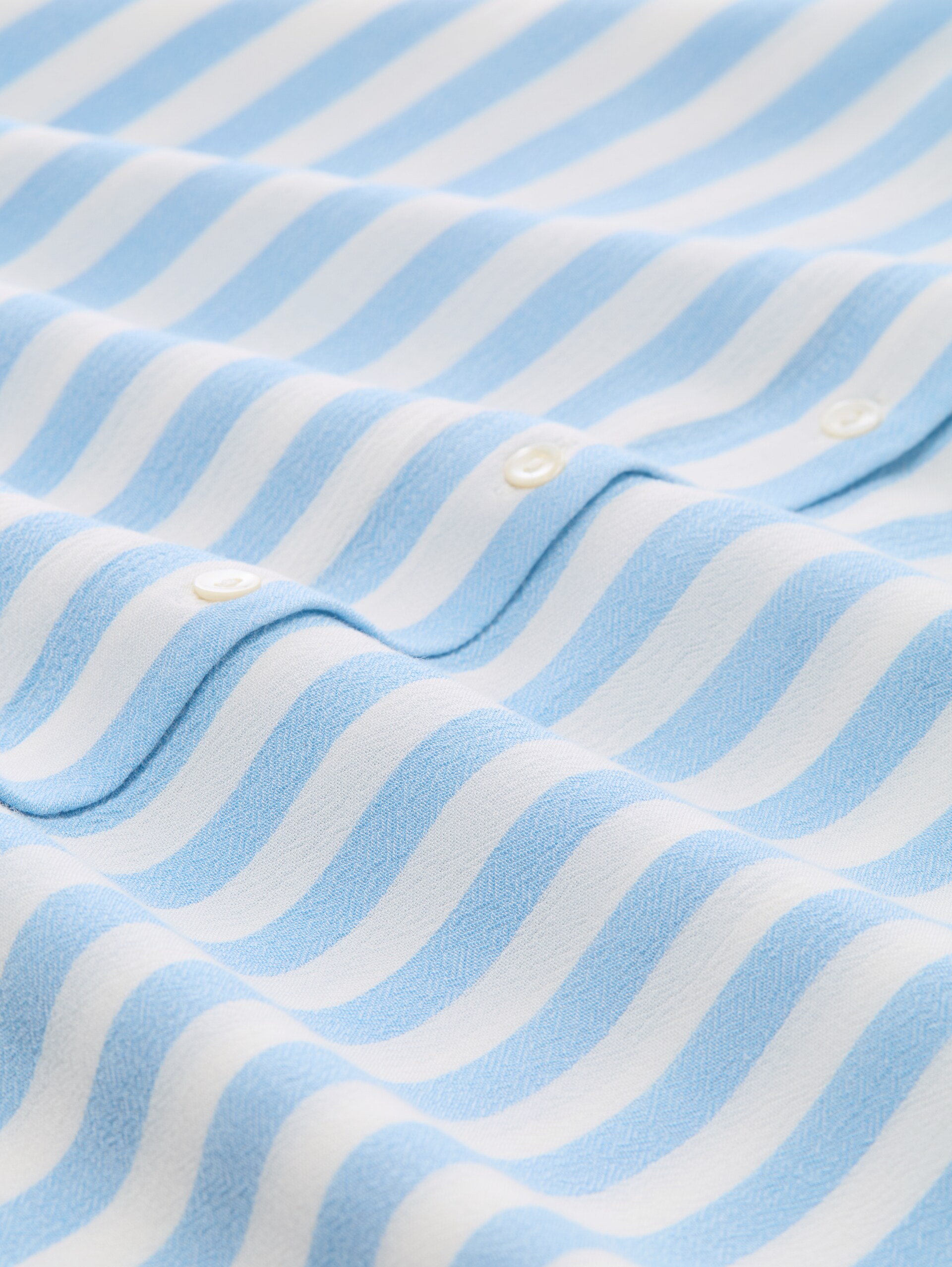 Loose Fit Bluse mit Streifen - light fjord blue stripe - Material-Ansicht