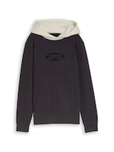 Sélectionné, Sweat à capuche avec impression photo par Tom Tailor, gris