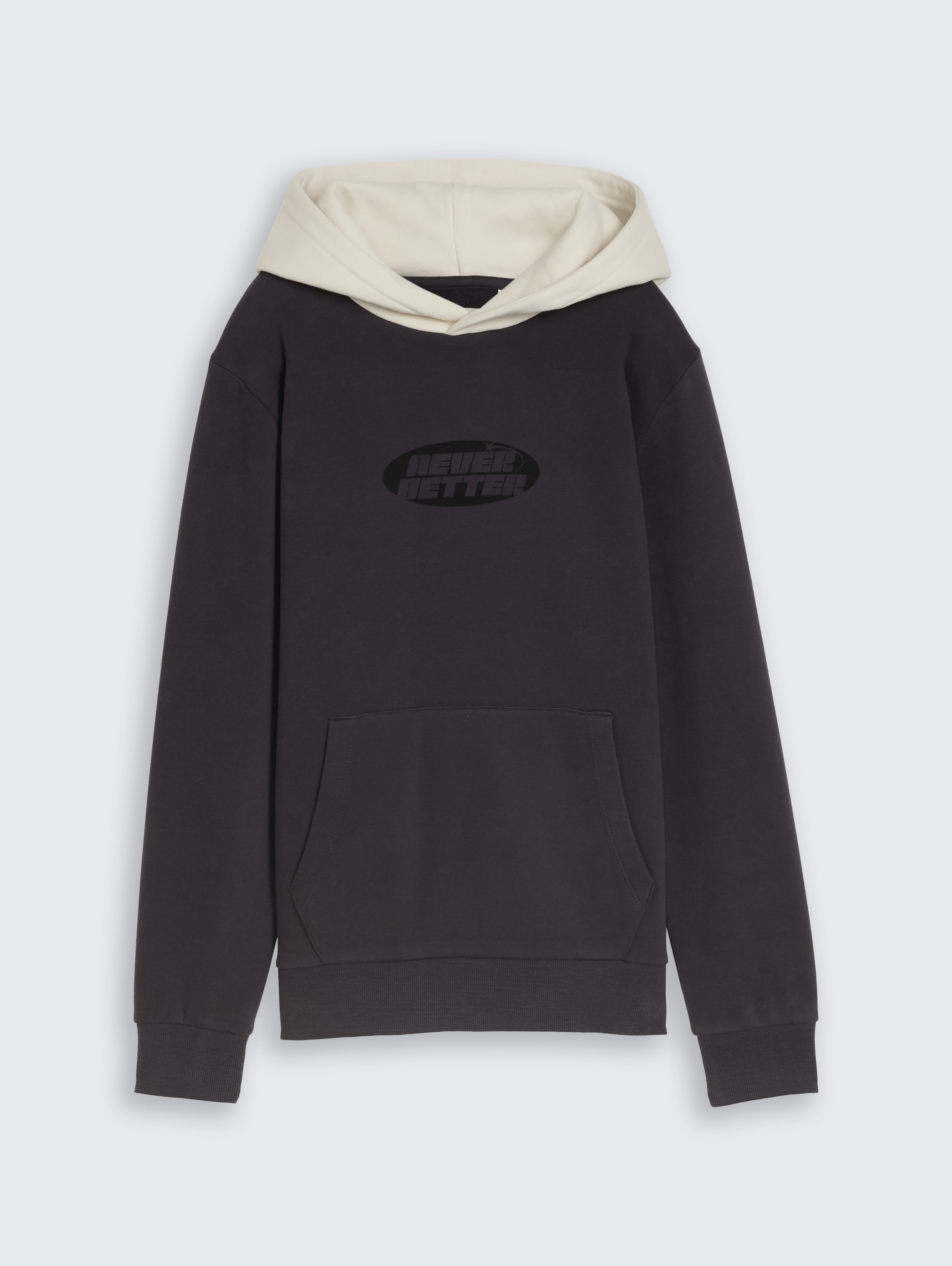 Hoodie Sweatshirt mit Foto-Print von Teen Boys, coal grey