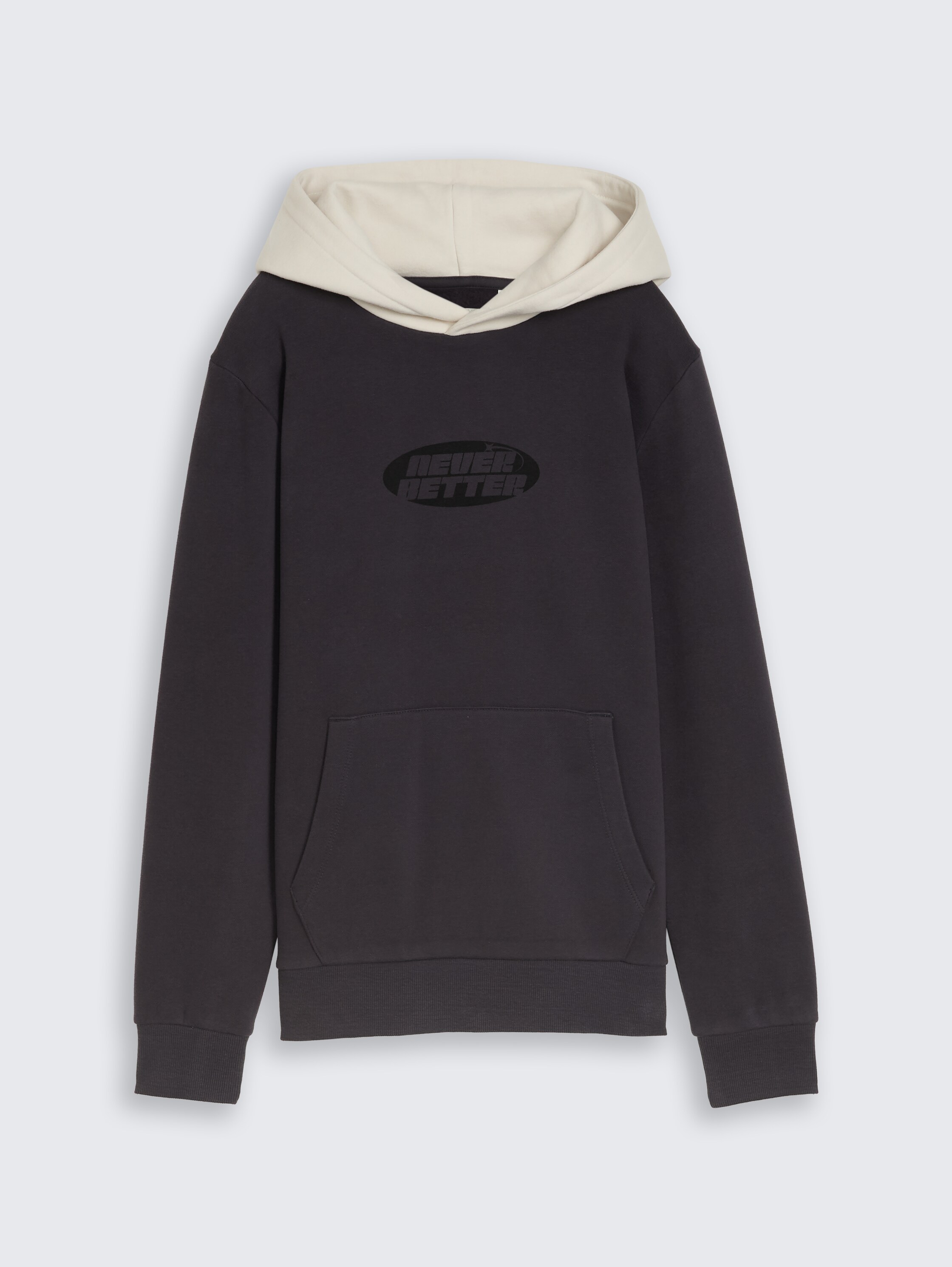 Sweat à capuche avec impression photo - coal grey - Vue de face du produit