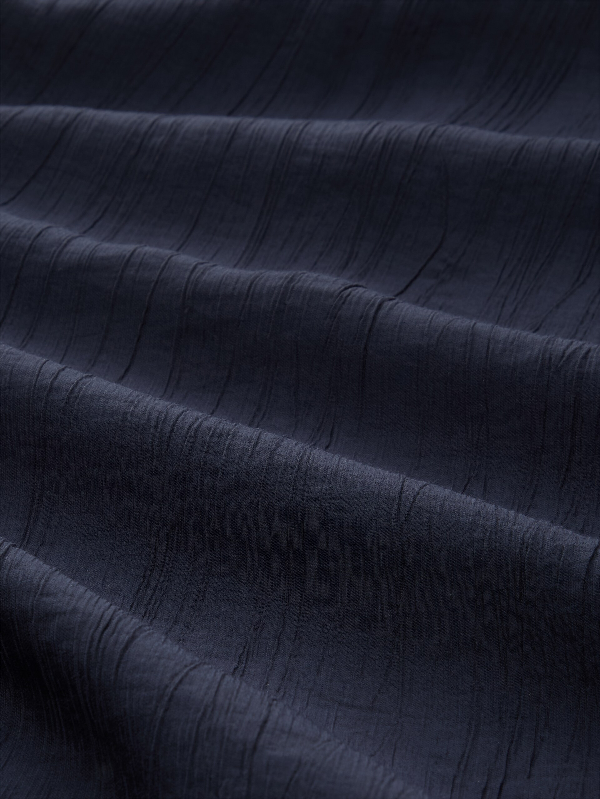 Crêpe blouse met ronde hals - sky captain blue - Materiaalweergave