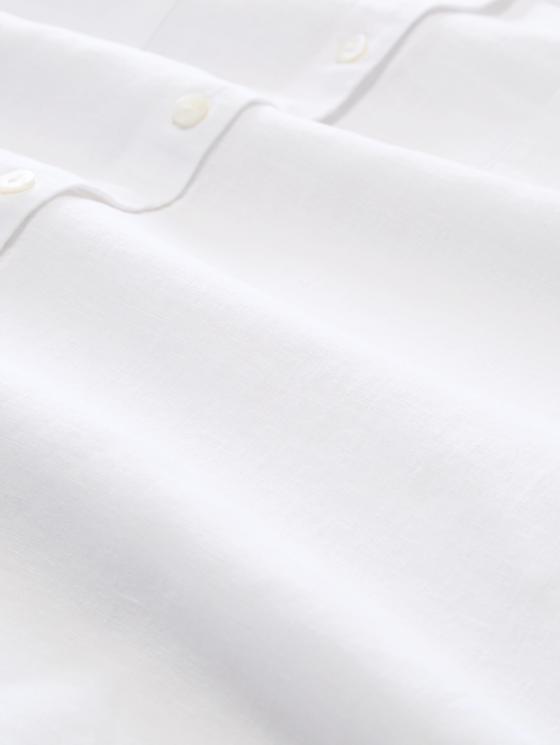 Hemdbluse mit Leinenanteil - White - Material-Ansicht