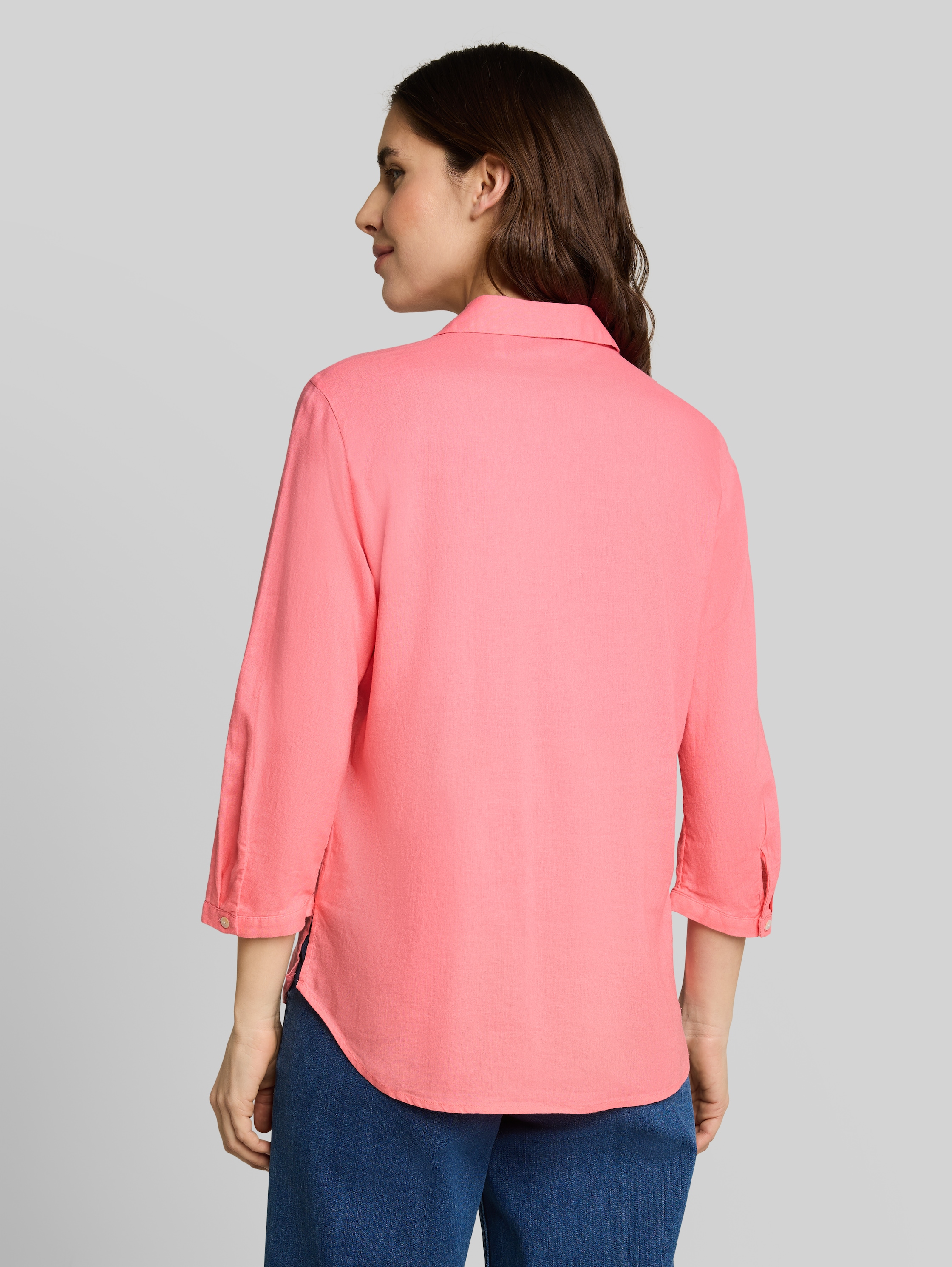 Bluza v srajčnem slogu z laneno mešanico - Image 5