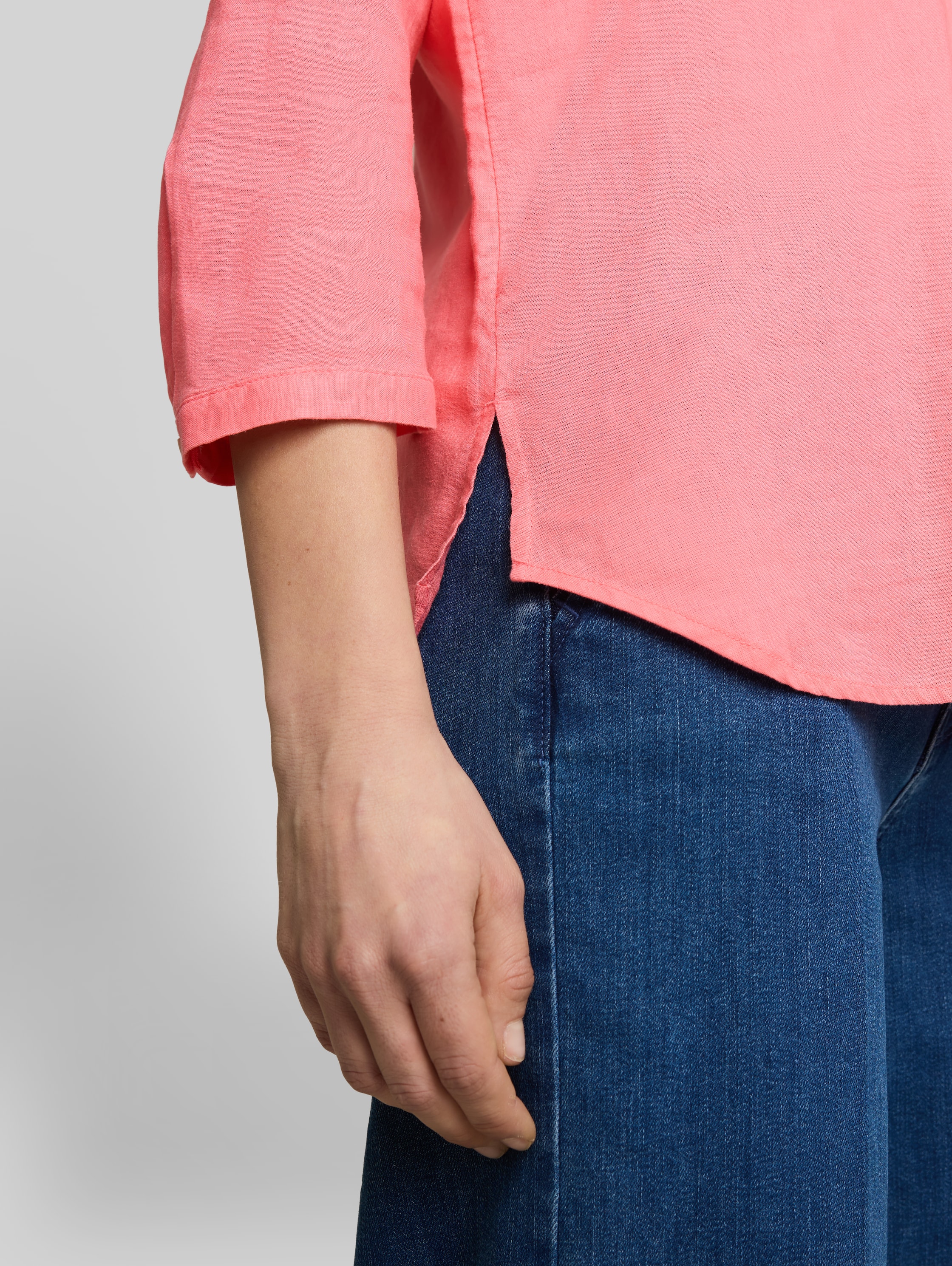 Bluza v srajčnem slogu z laneno mešanico - Image 6