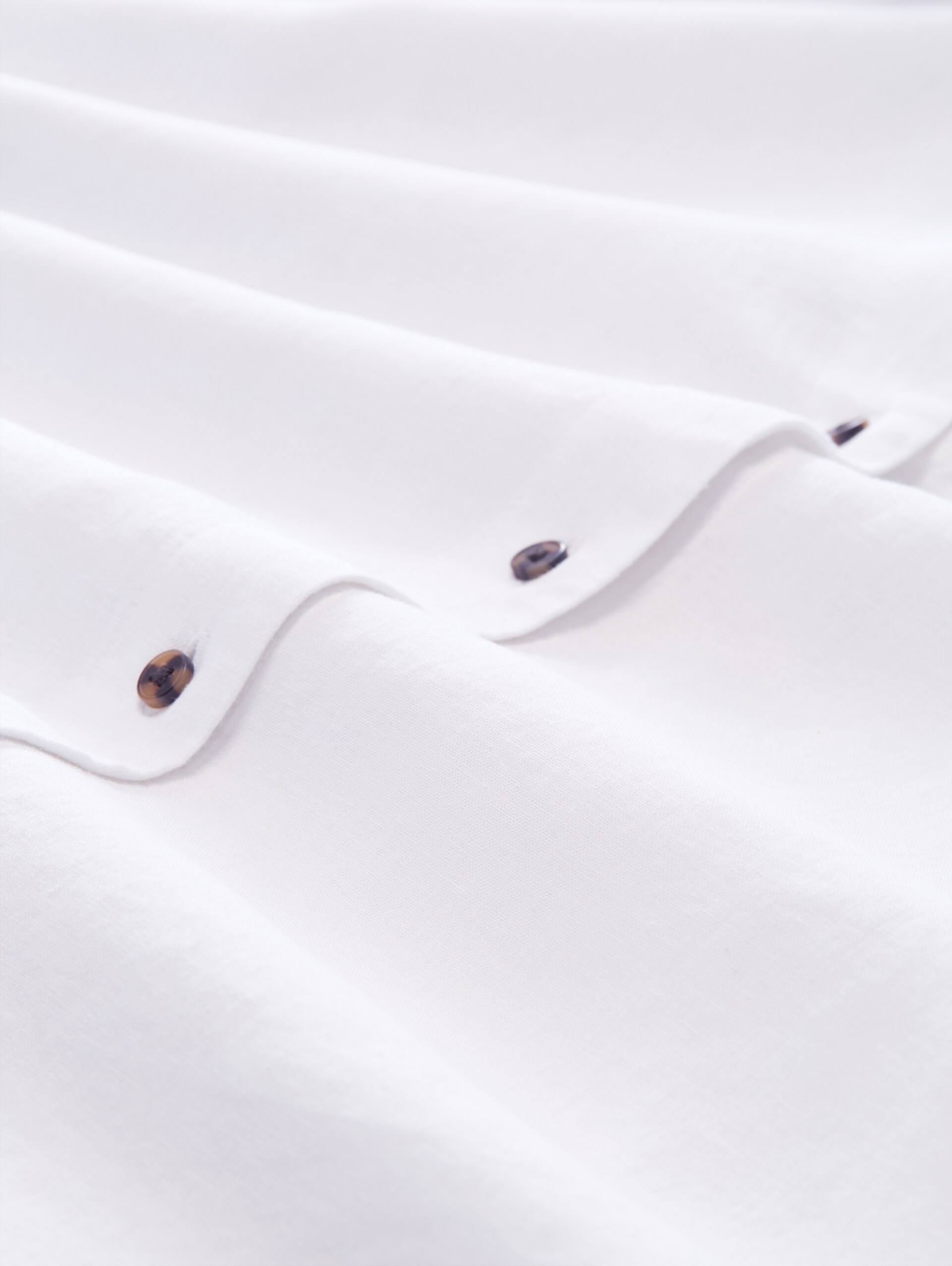 Oversized blouse met linnen - White - Materiaalweergave