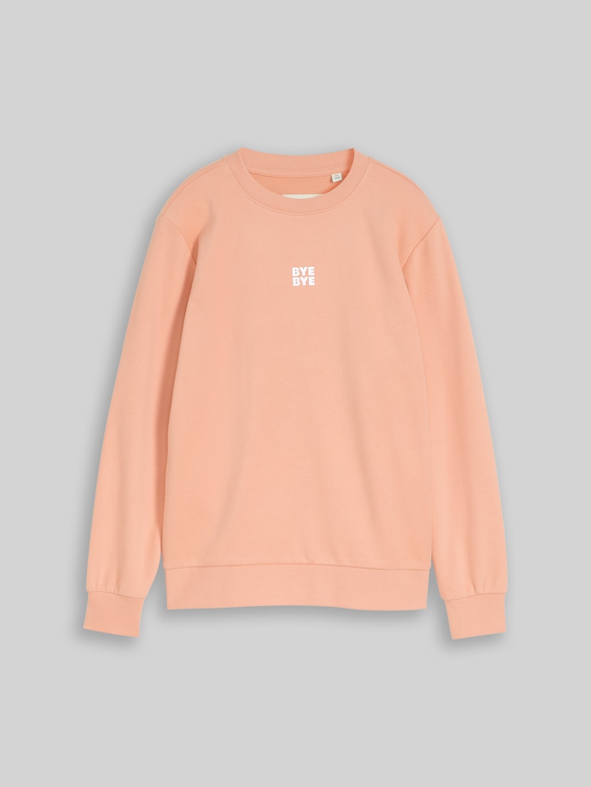 Sweatshirt mit reflektierendem Print von Teen Boys, dusty light orange