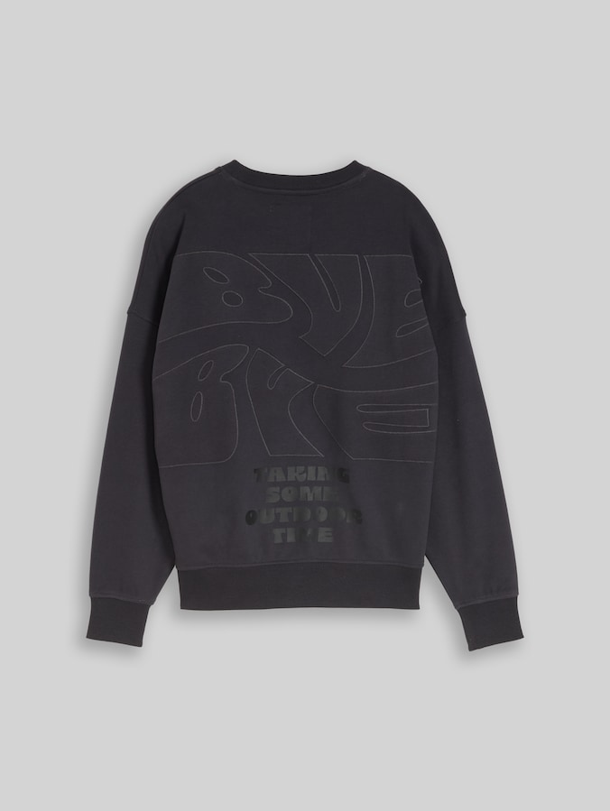 Oversize Sweatshirt mit Rückenprint von Teen Boys, coal grey