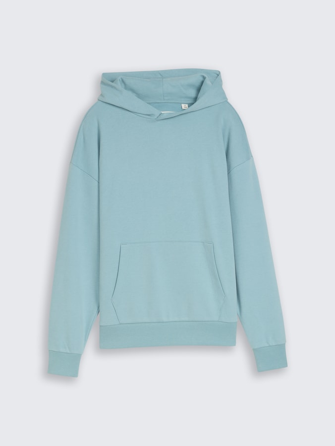 Oversized hoodie-sweatshirt met print op de rug door Teen Boys, light teal