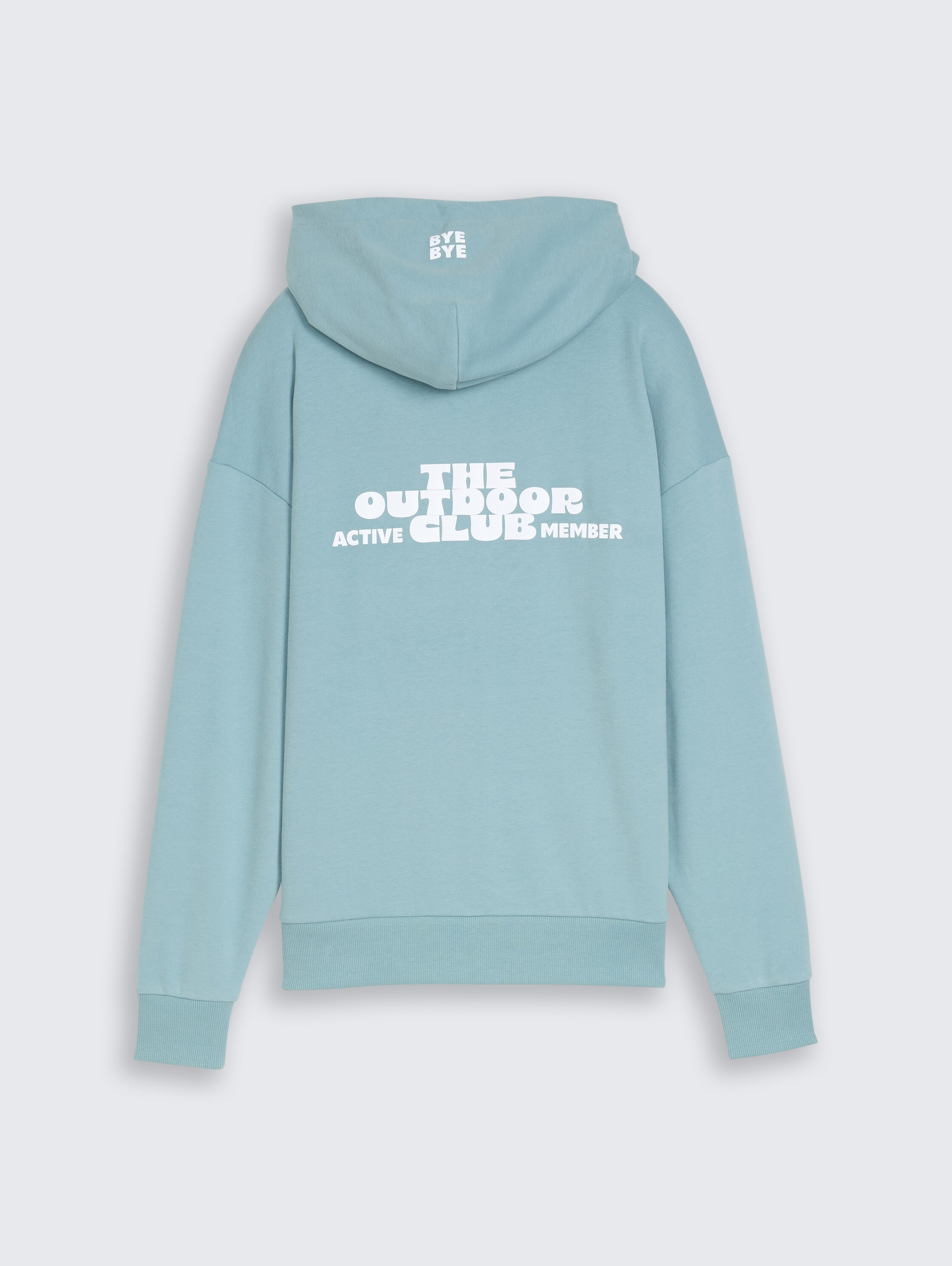 Sweat à capuche oversize avec imprimé dans le dos - light teal