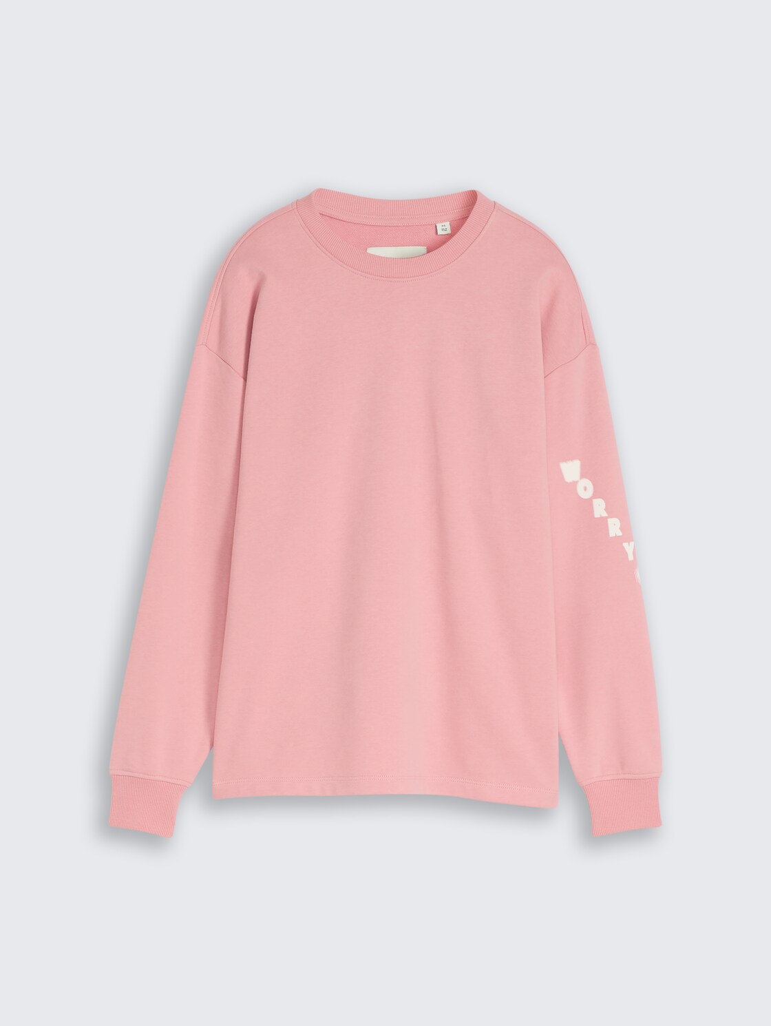 Oversize Sweatshirt mit Print - blush rose - Vorder-Produkt-Ansicht