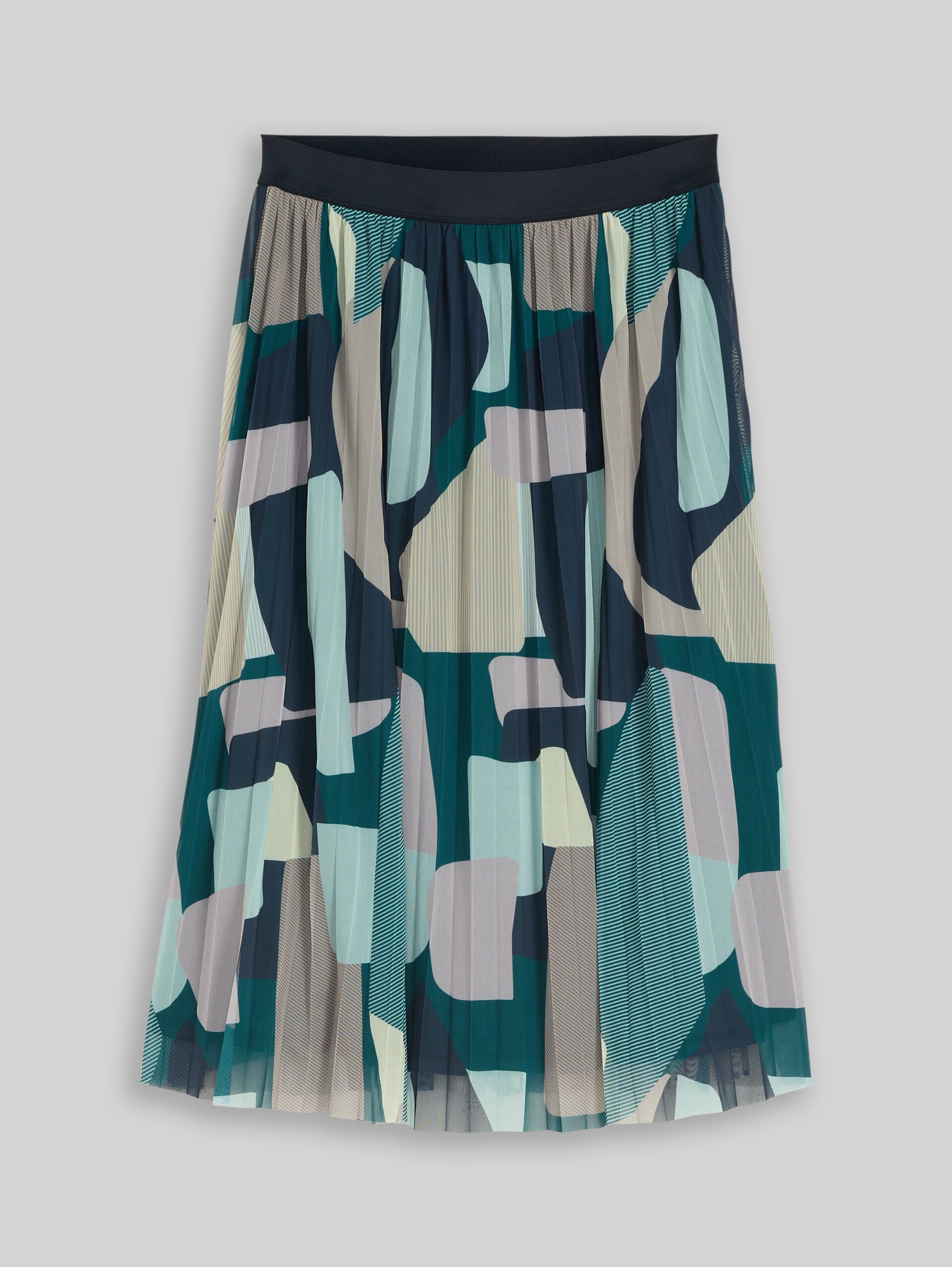 Midi-Meshrock mit Muster - abstract stripe print - Vorder-Produkt-Ansicht