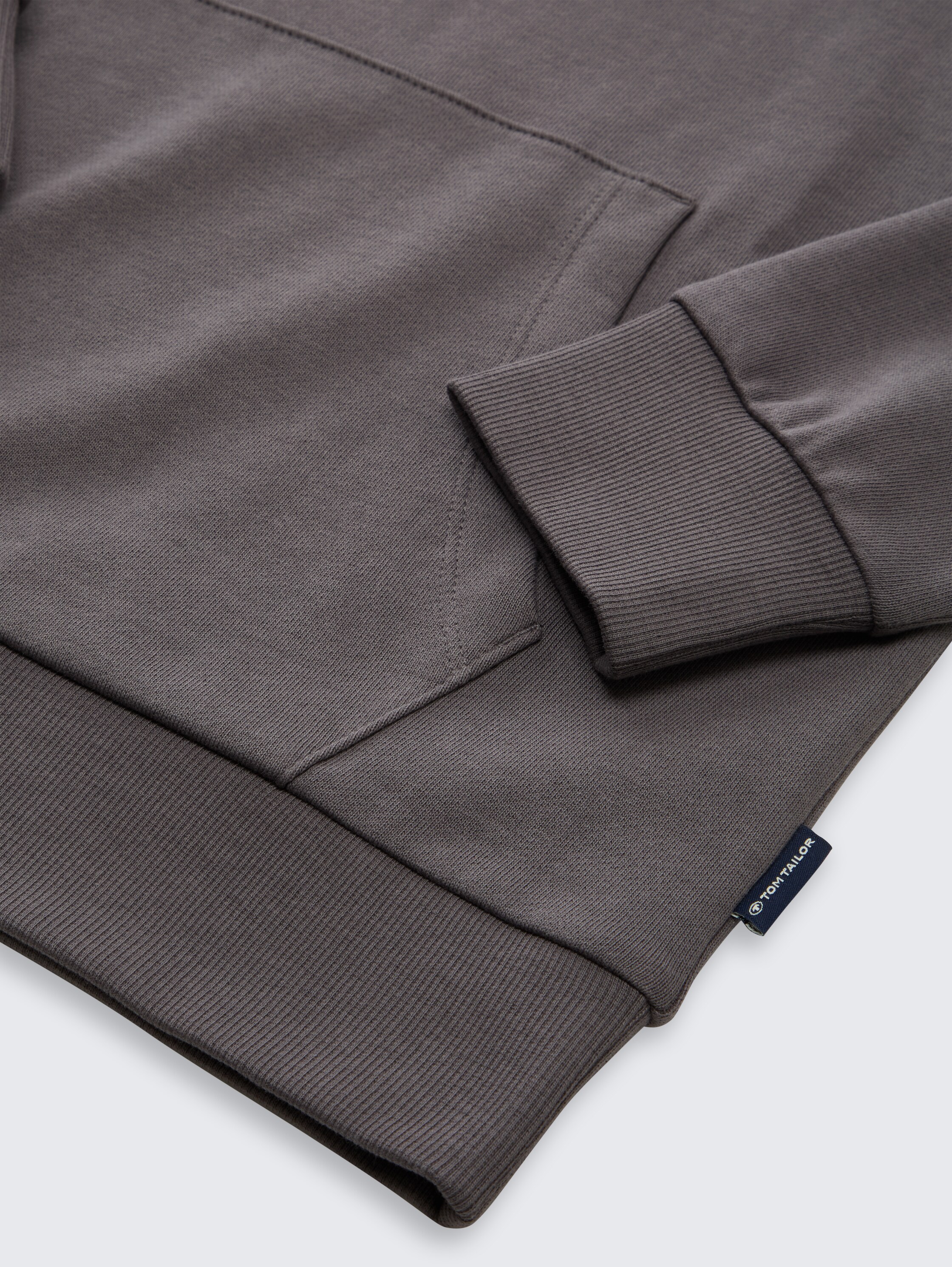 Hoodie sweatshirt with back print - dark_urban_grey - 